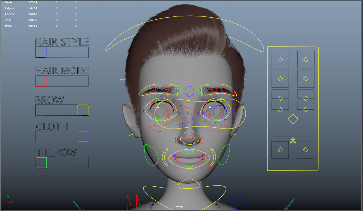 Cartoon Man Rigged 3D model_49