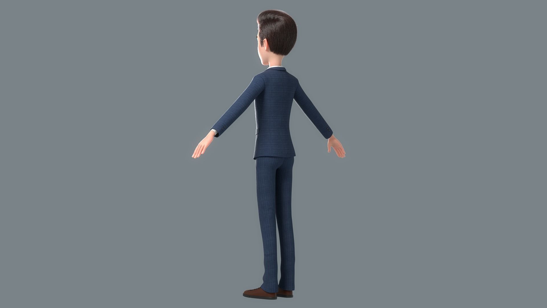 Cartoon Man Rigged 3D model_21