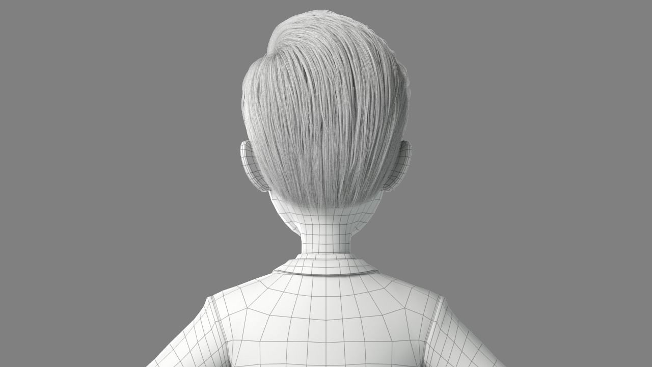 Cartoon Man Rigged 3D model_38