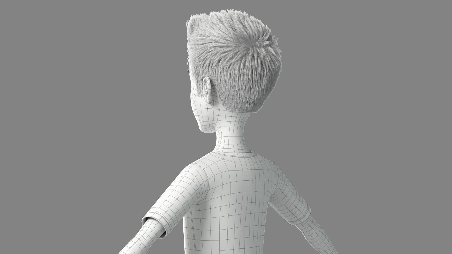 Cartoon Man Rigged 3D model_45