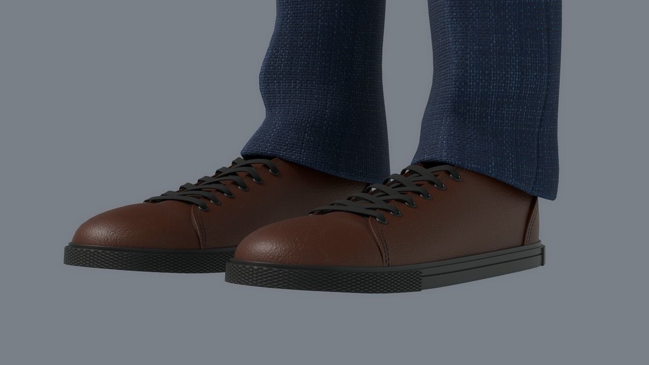 Cartoon Man Rigged 3D model_33