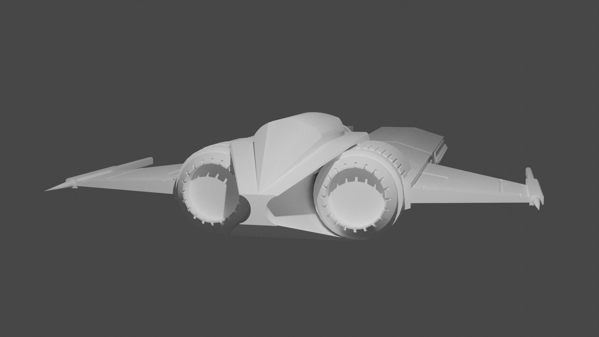 D-24 Starfighter 3D Model for printing 3D print model_3