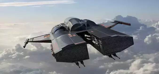 D-24 Starfighter 3D Model for printing 3D print model