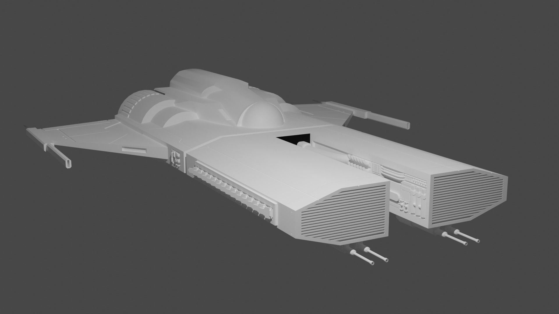 D-24 Starfighter 3D Model for printing 3D print model_2