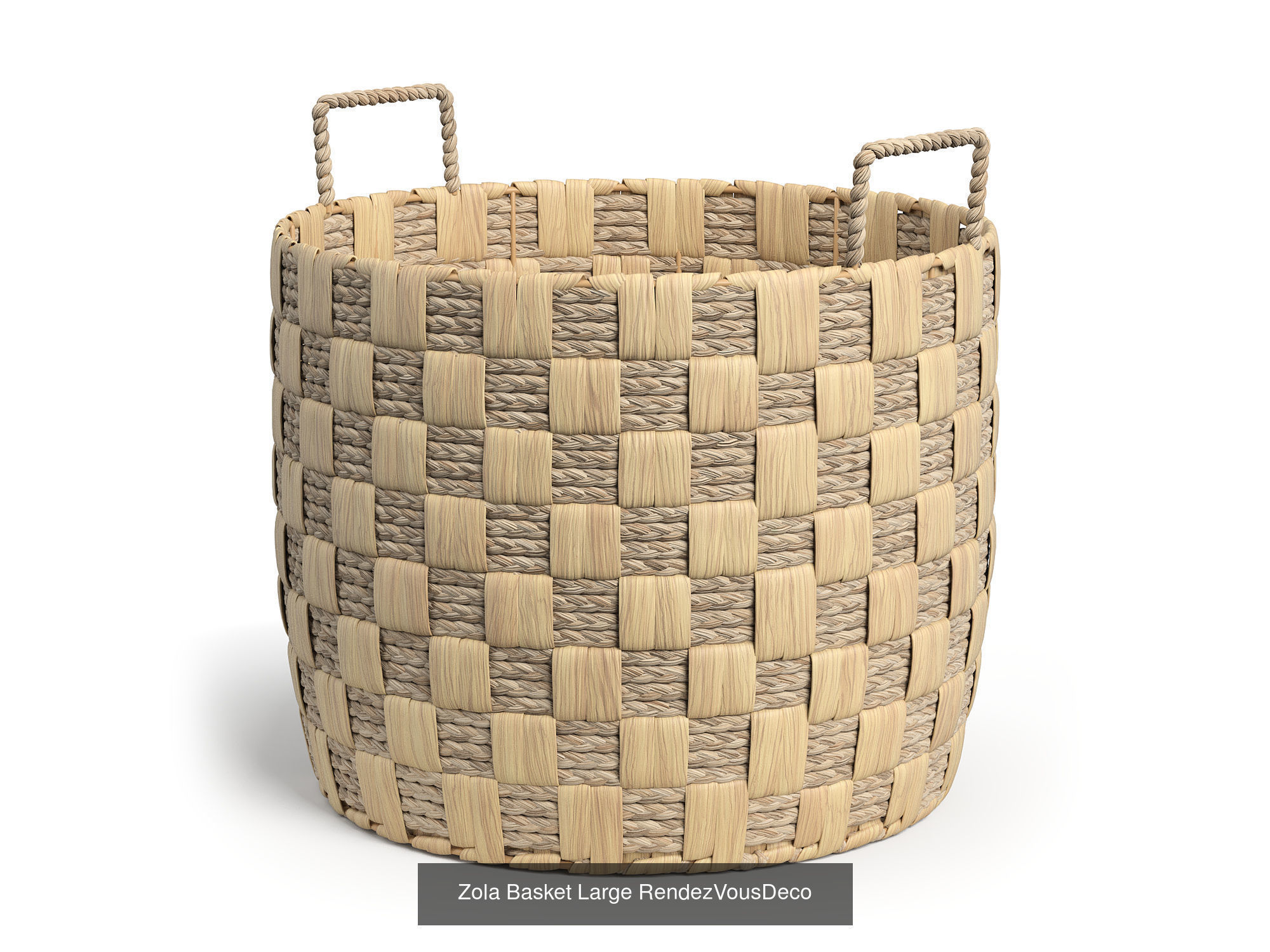 Zola Collection of Natural Fiber Baskets RendezVousDeco _2