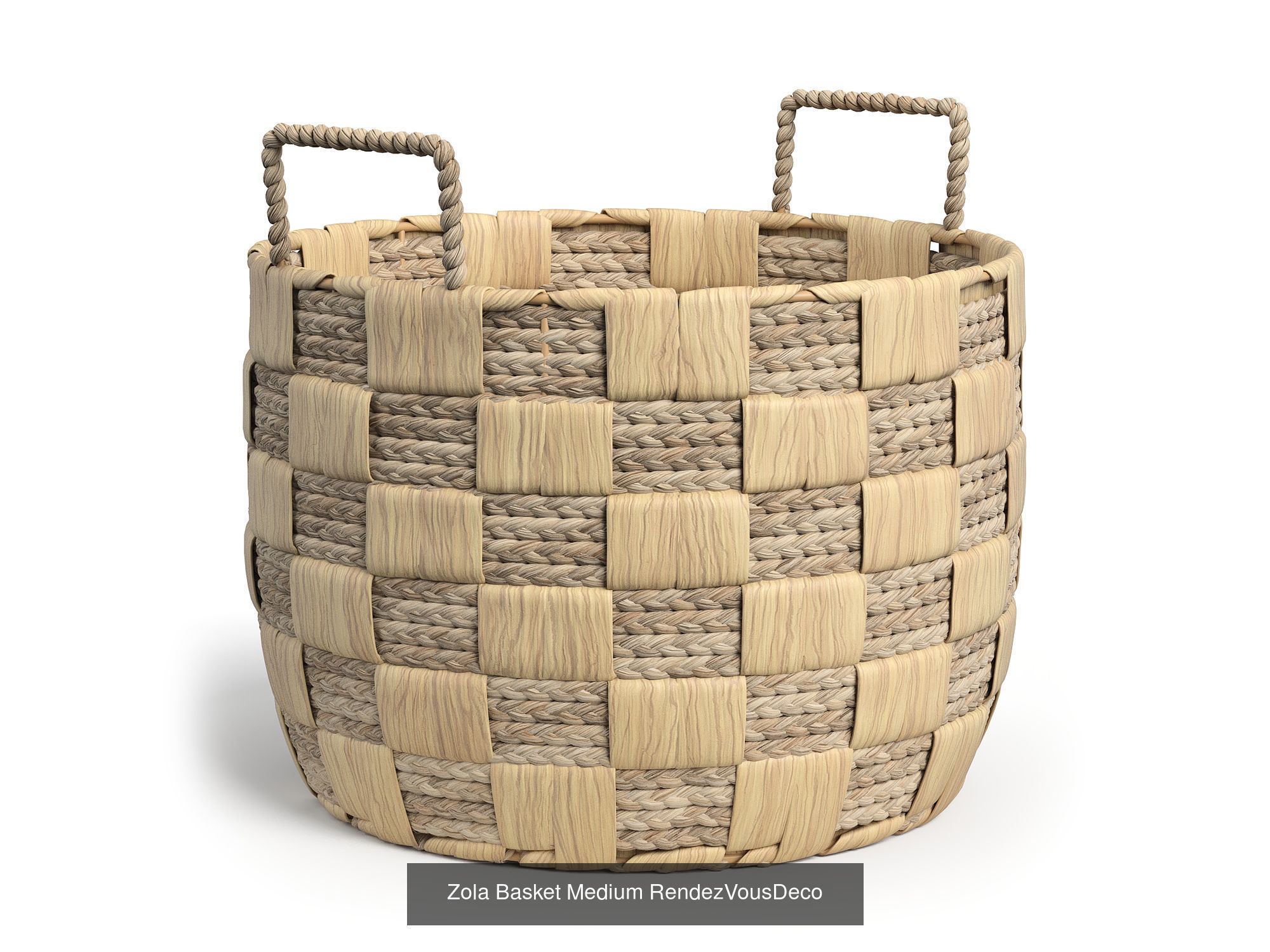 Zola Collection of Natural Fiber Baskets RendezVousDeco _4