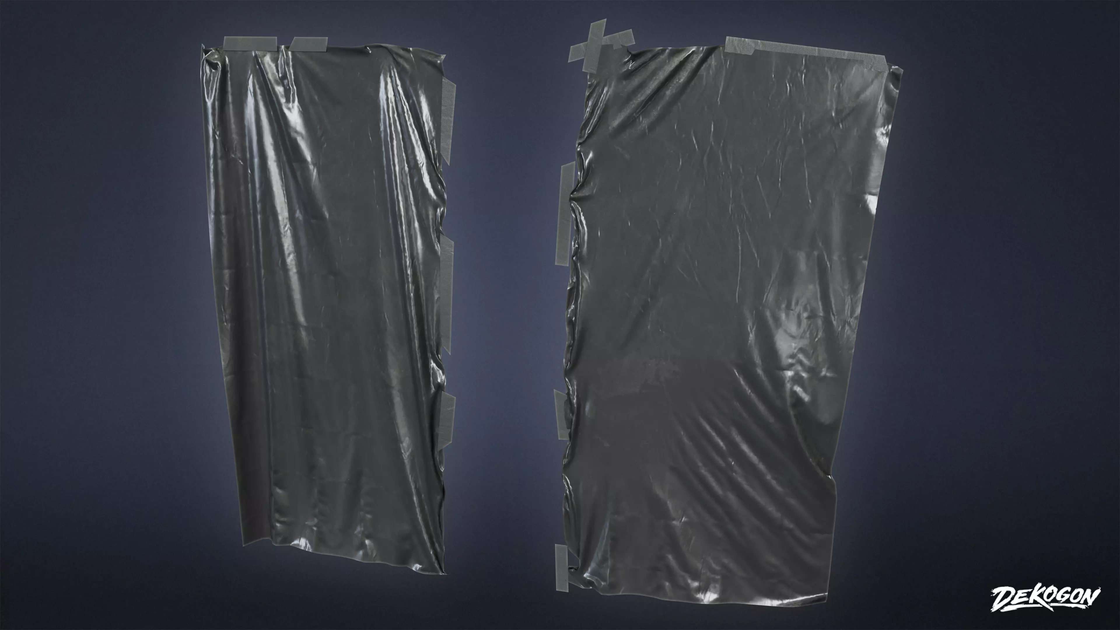 SAFE HOUSE - Plastic Sheets 01 - LOW POLY Low-poly 3D model_0