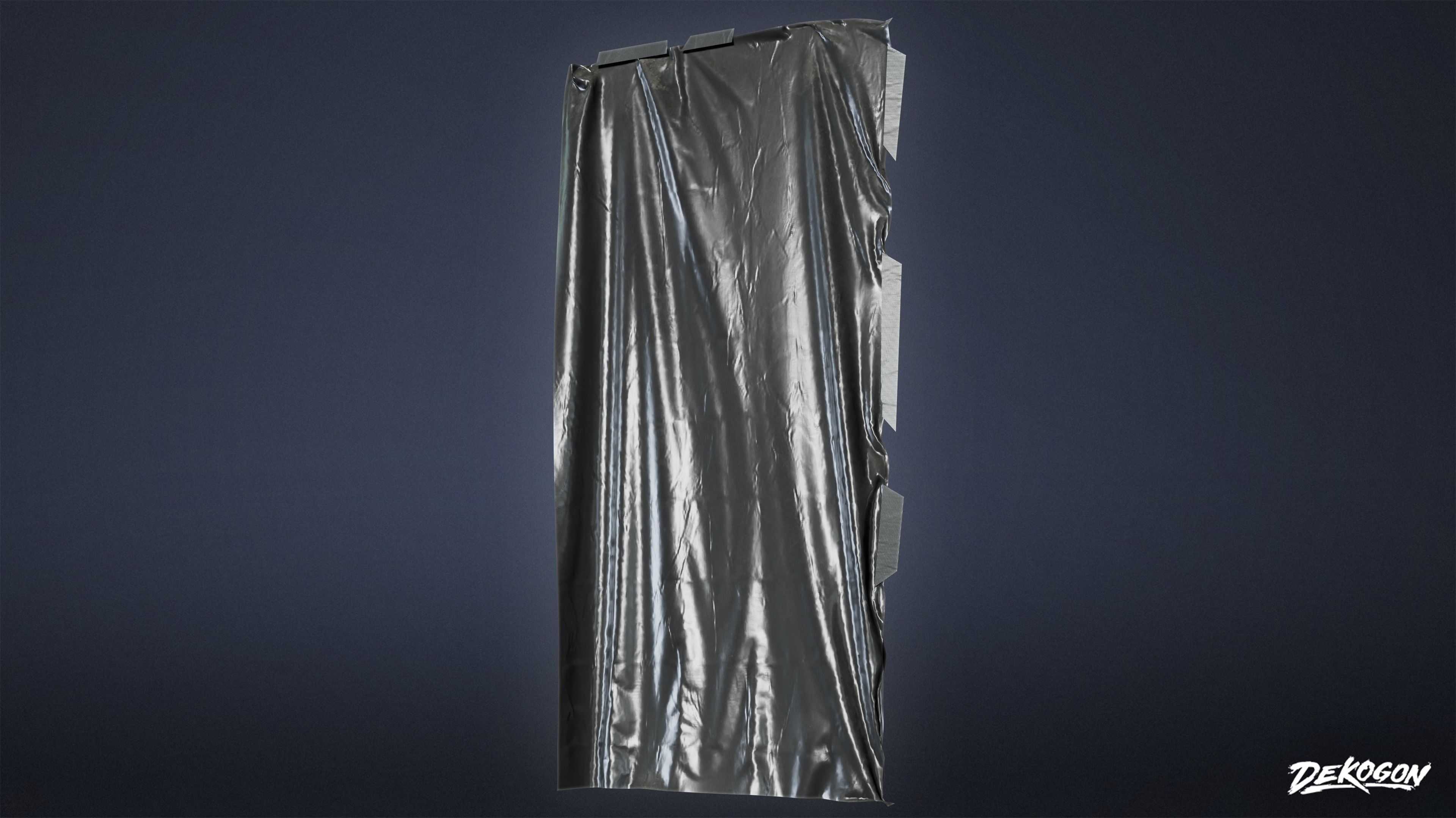 SAFE HOUSE - Plastic Sheets 01 - LOW POLY Low-poly 3D model_7