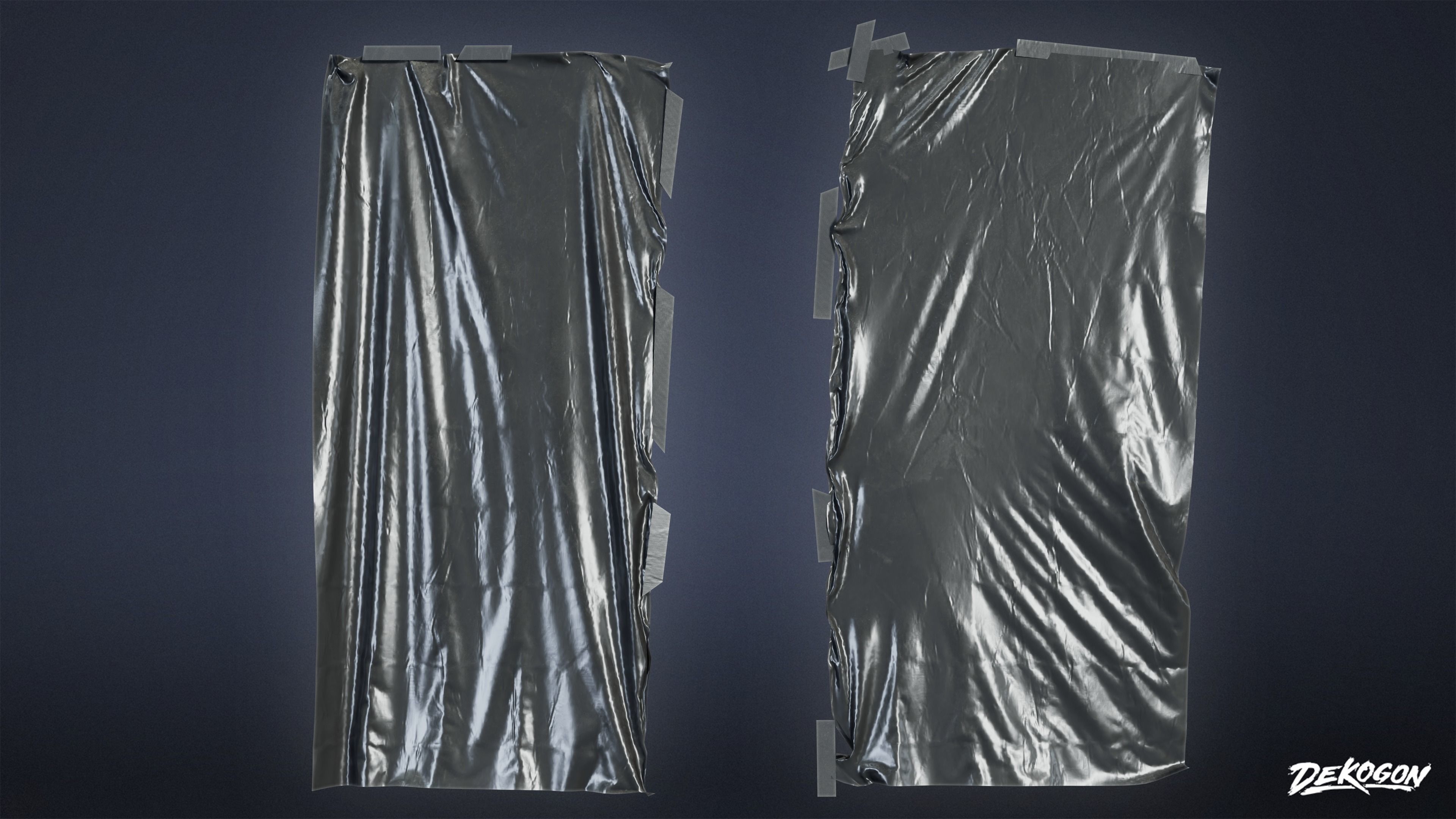 SAFE HOUSE - Plastic Sheets 01 - LOW POLY Low-poly 3D model_4