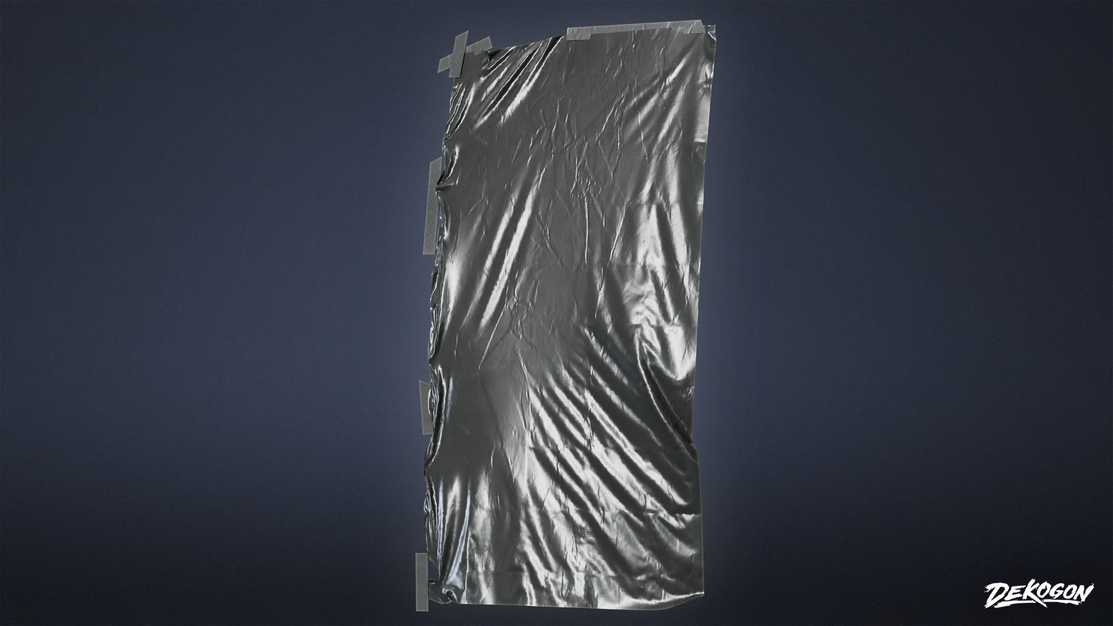 SAFE HOUSE - Plastic Sheets 01 - LOW POLY Low-poly 3D model_6