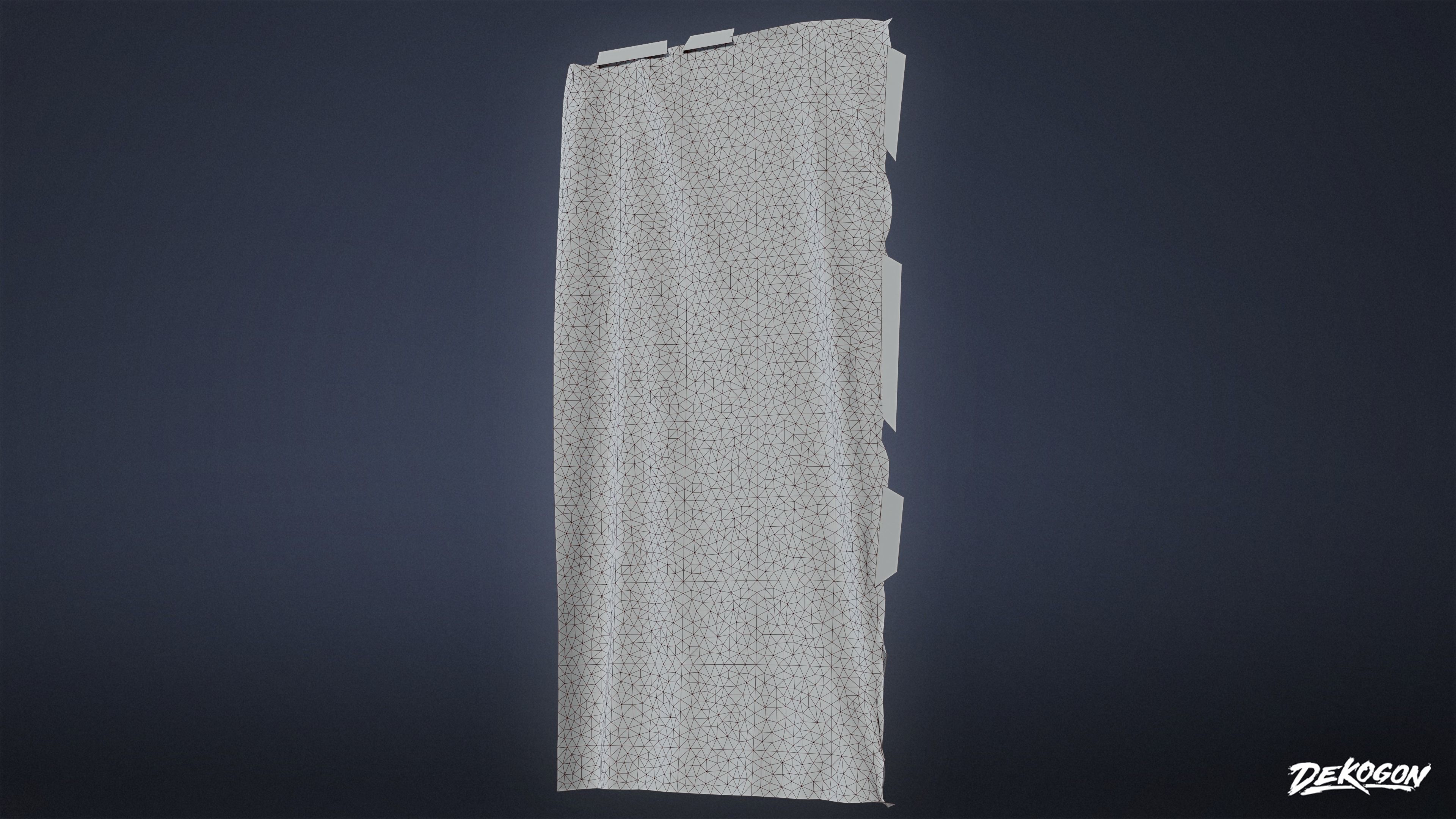 SAFE HOUSE - Plastic Sheets 01 - LOW POLY Low-poly 3D model_8