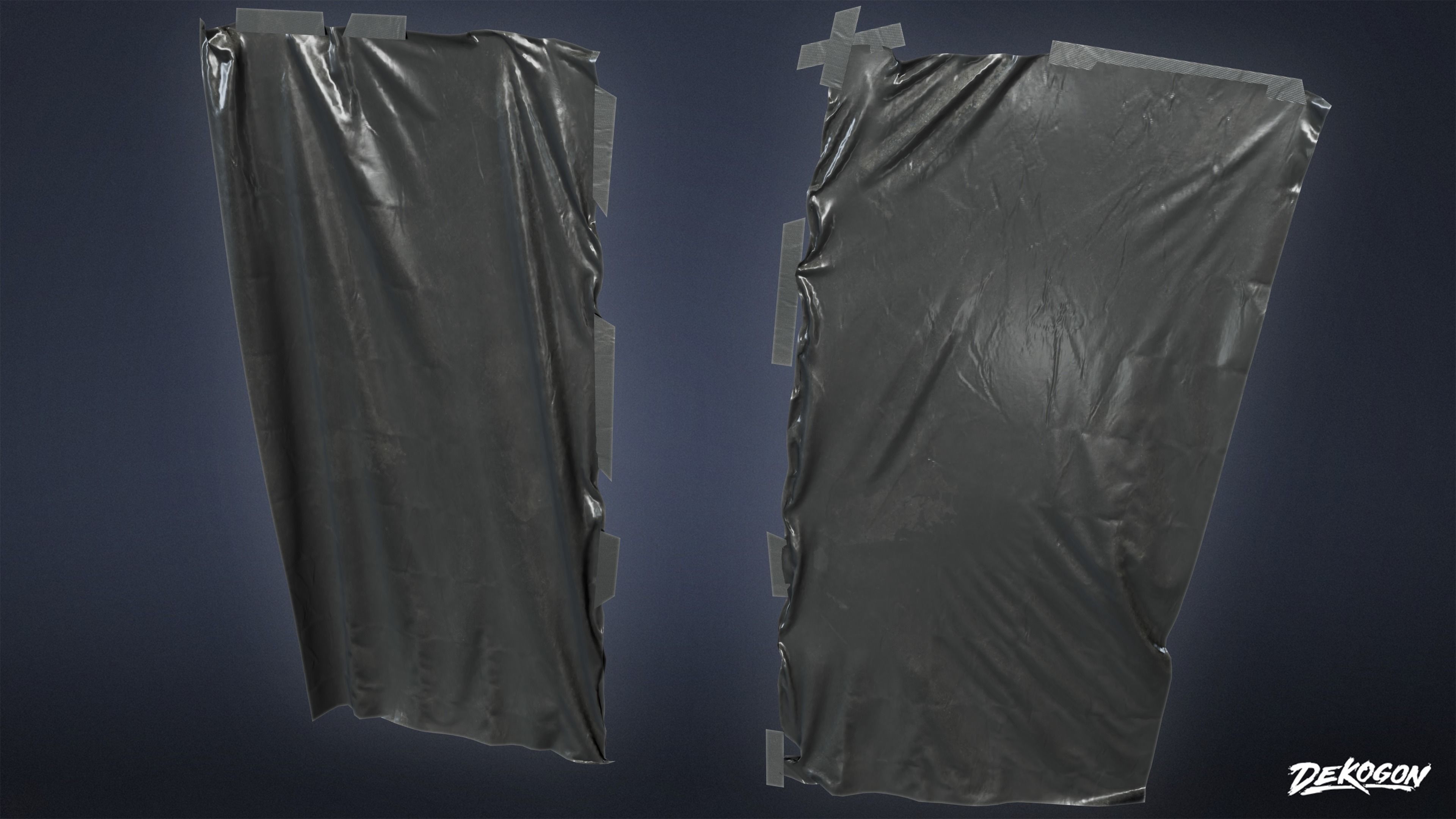 SAFE HOUSE - Plastic Sheets 01 - LOW POLY Low-poly 3D model_5
