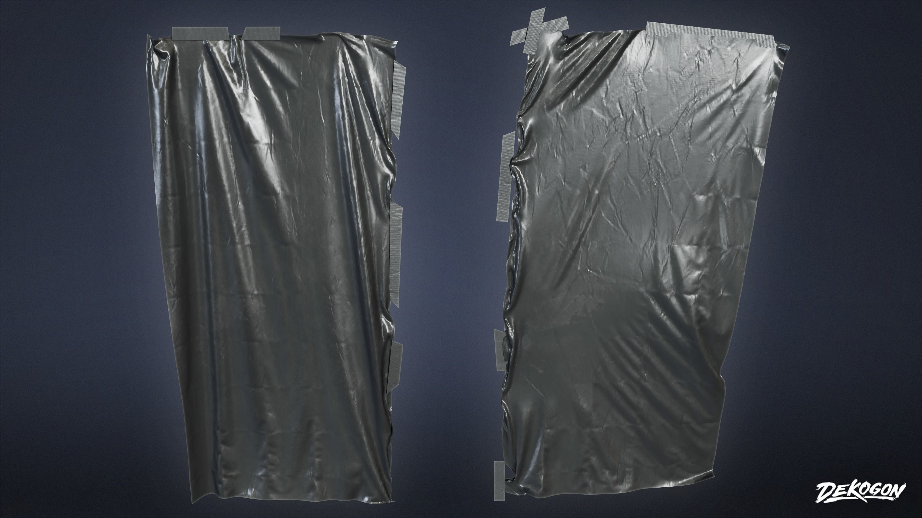 SAFE HOUSE - Plastic Sheets 01 - LOW POLY Low-poly 3D model_2
