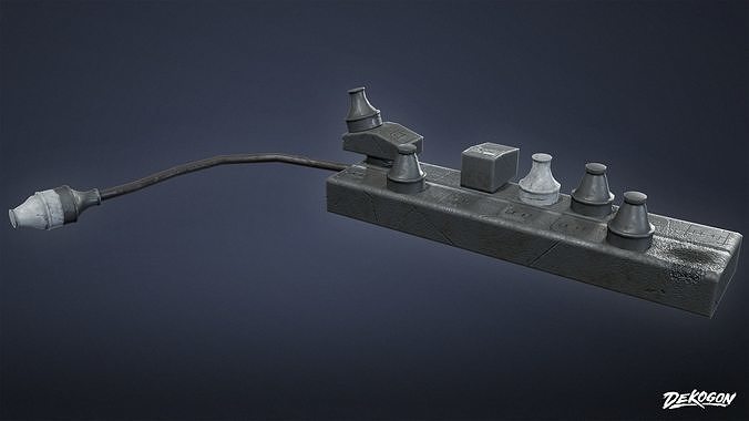 SAFE HOUSE - Power Board 01 - LOW POLY Low-poly 3D model