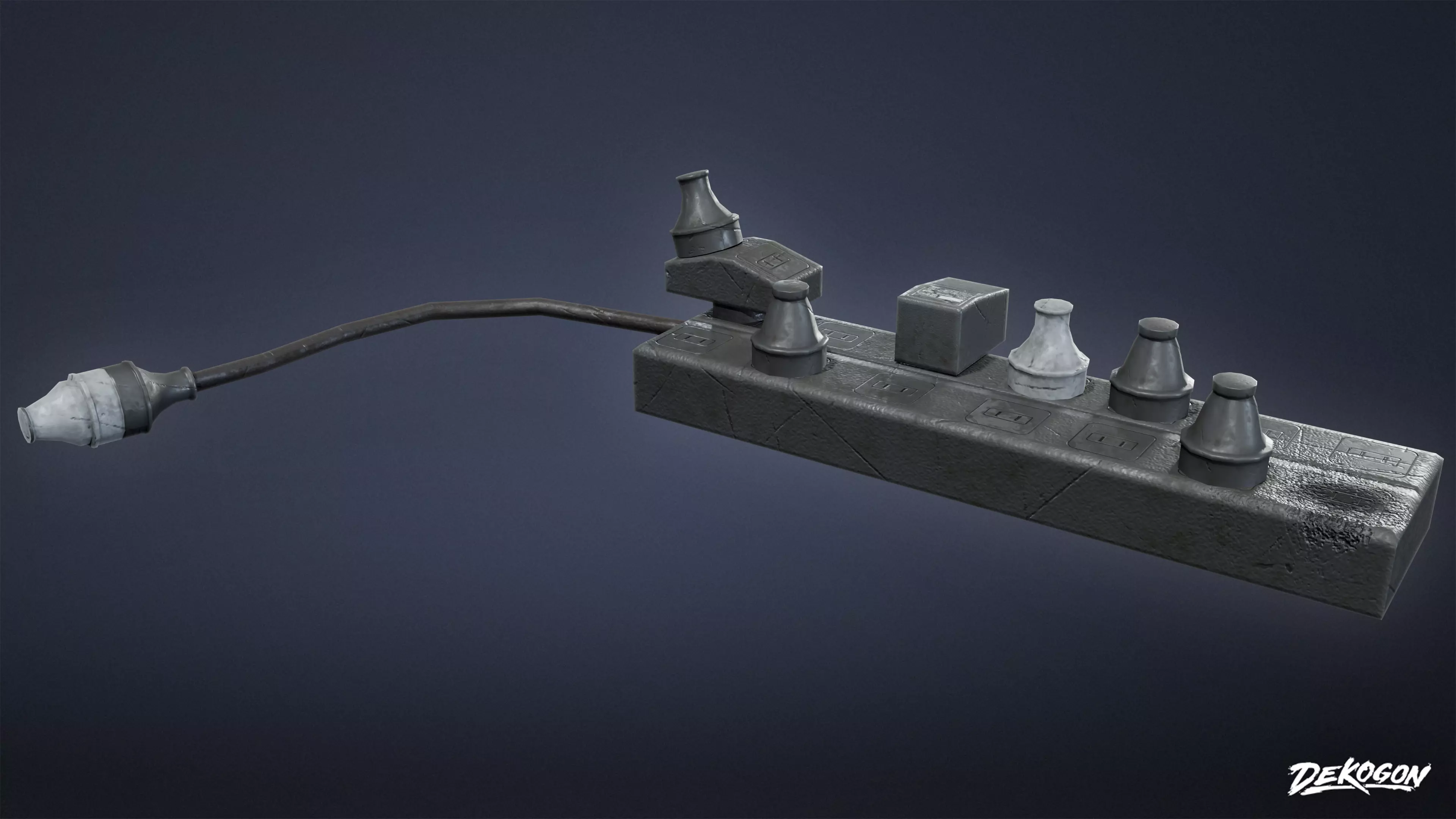 SAFE HOUSE - Power Board 01 - LOW POLY Low-poly 3D model_0