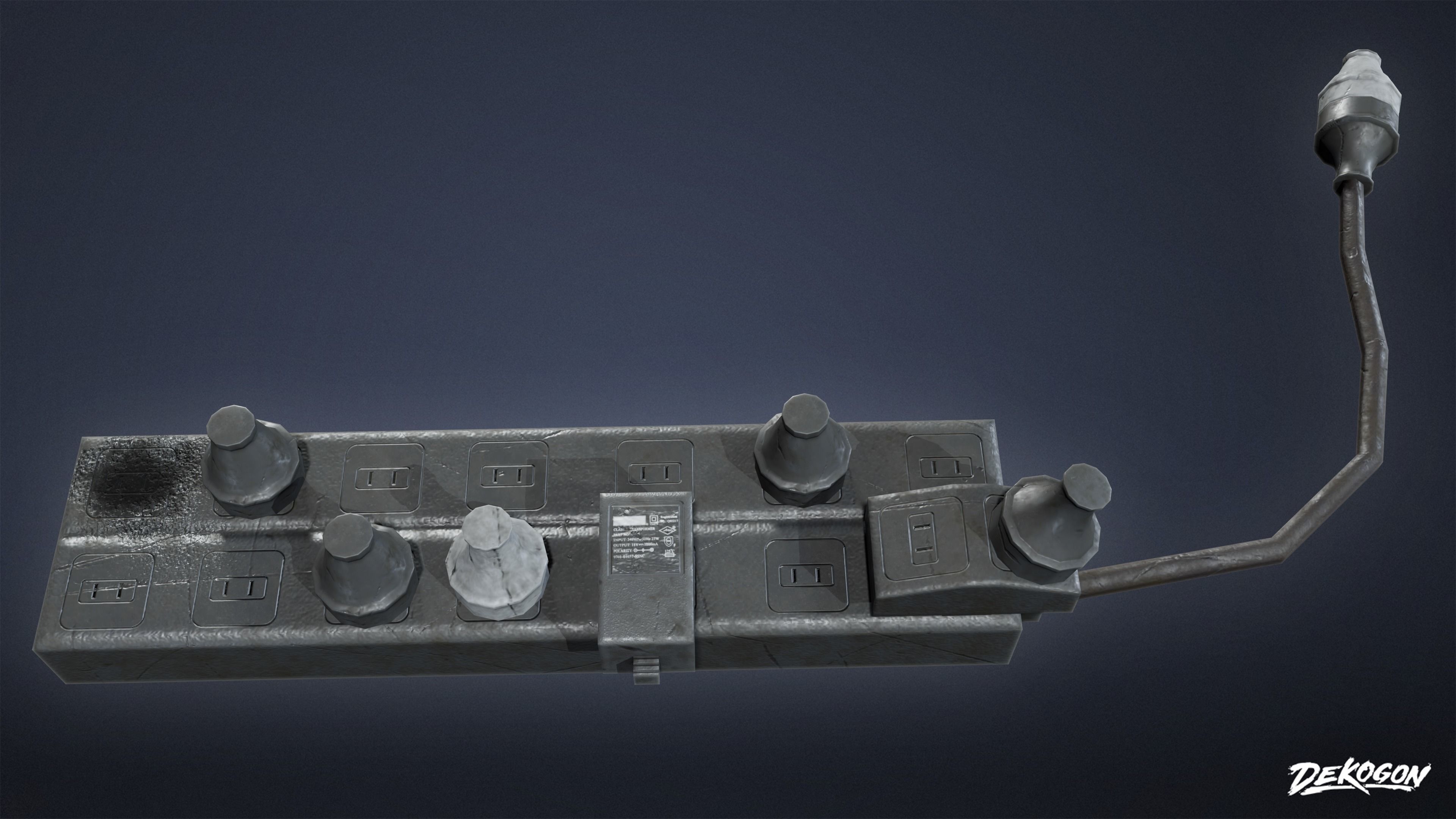 SAFE HOUSE - Power Board 01 - LOW POLY Low-poly 3D model_4