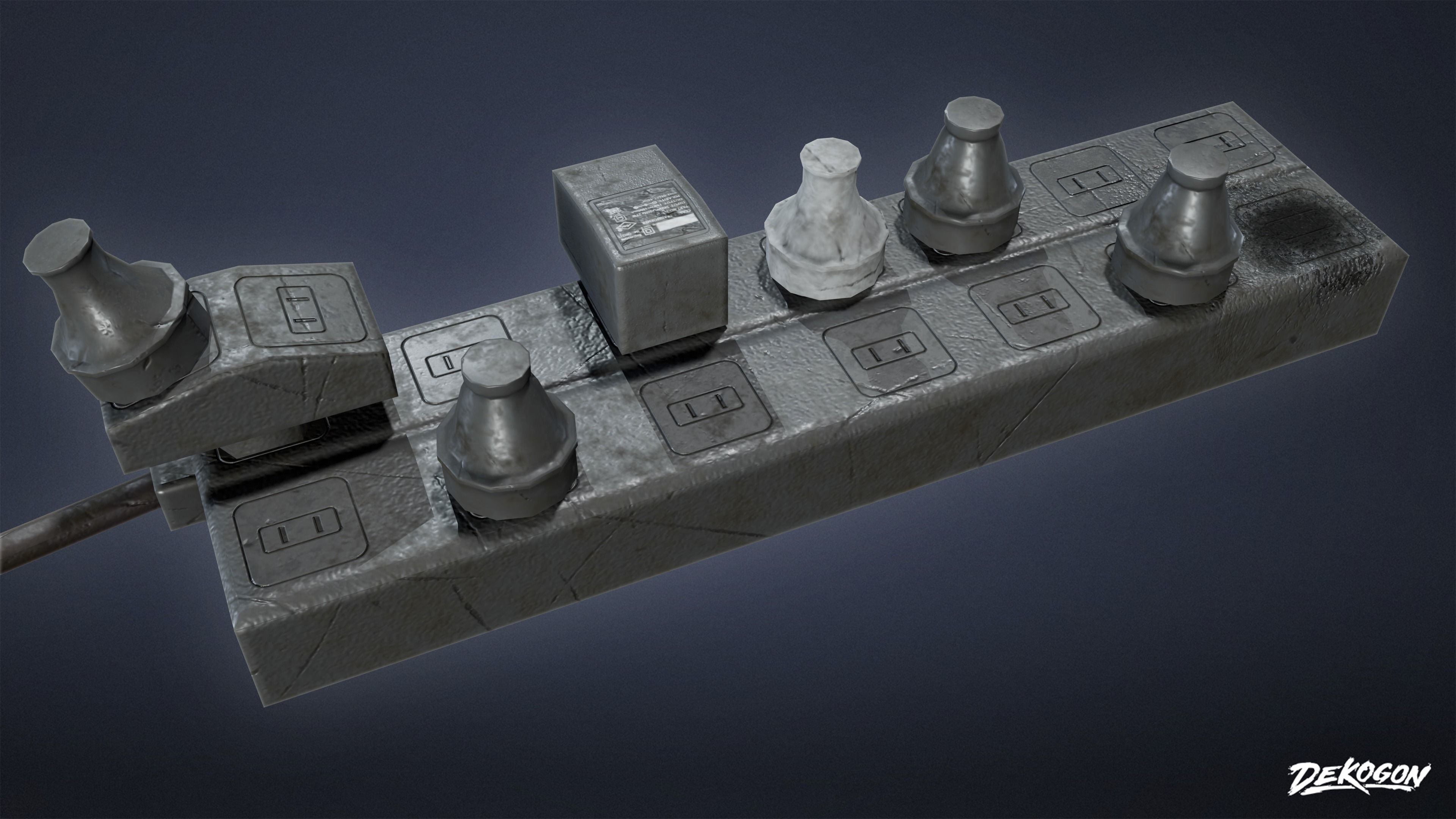 SAFE HOUSE - Power Board 01 - LOW POLY Low-poly 3D model_7