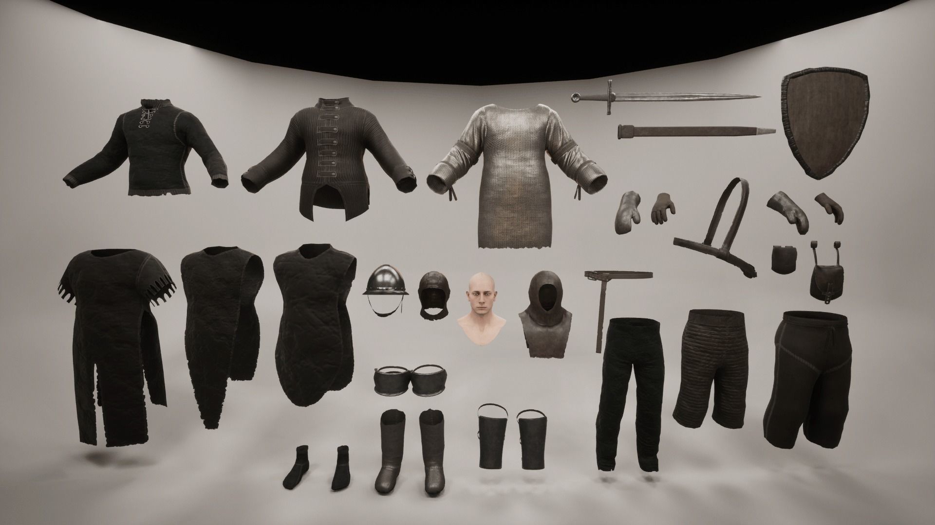 TAB Medieval Knights Pack - 3 Low-poly 3D model_32