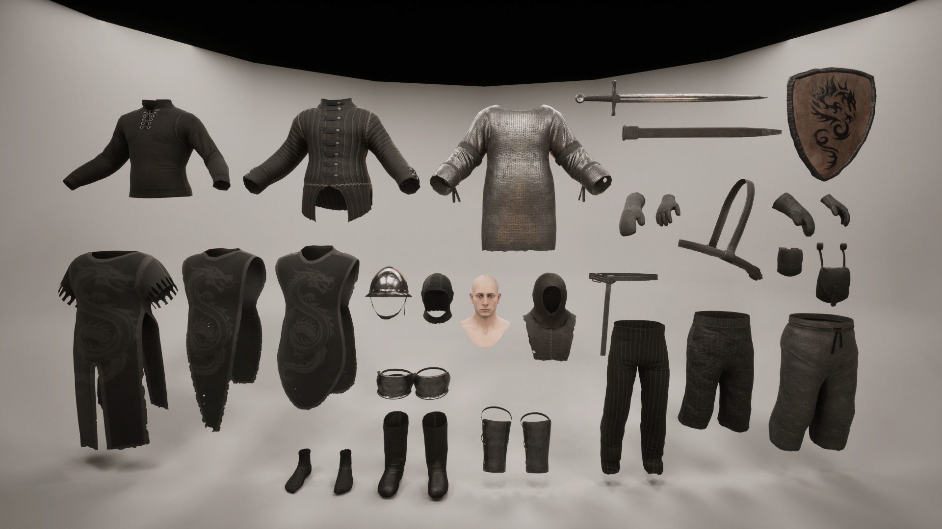 TAB Medieval Knights Pack - 3 Low-poly 3D model_33