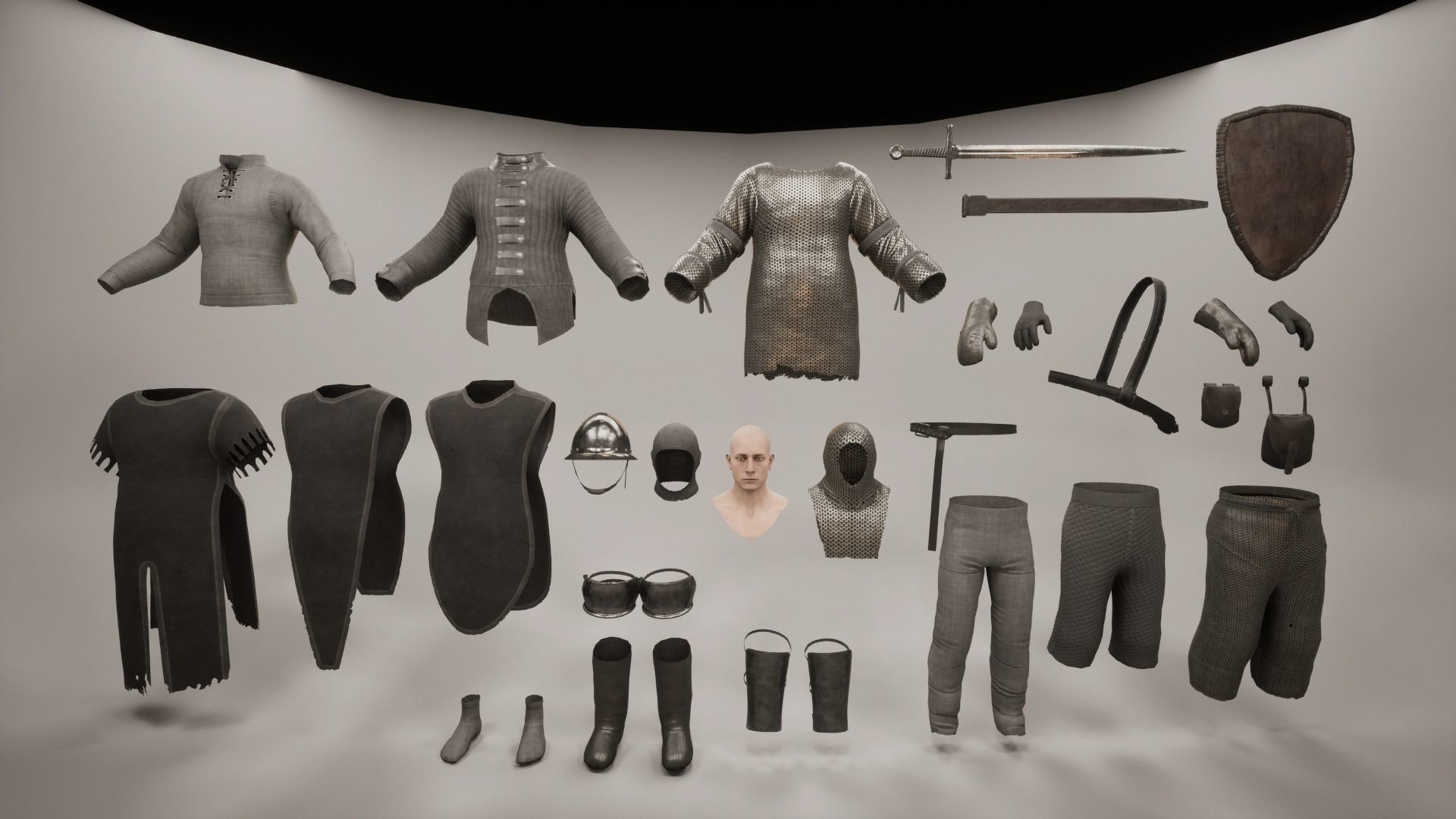 TAB Medieval Knights Pack - 3 Low-poly 3D model_31