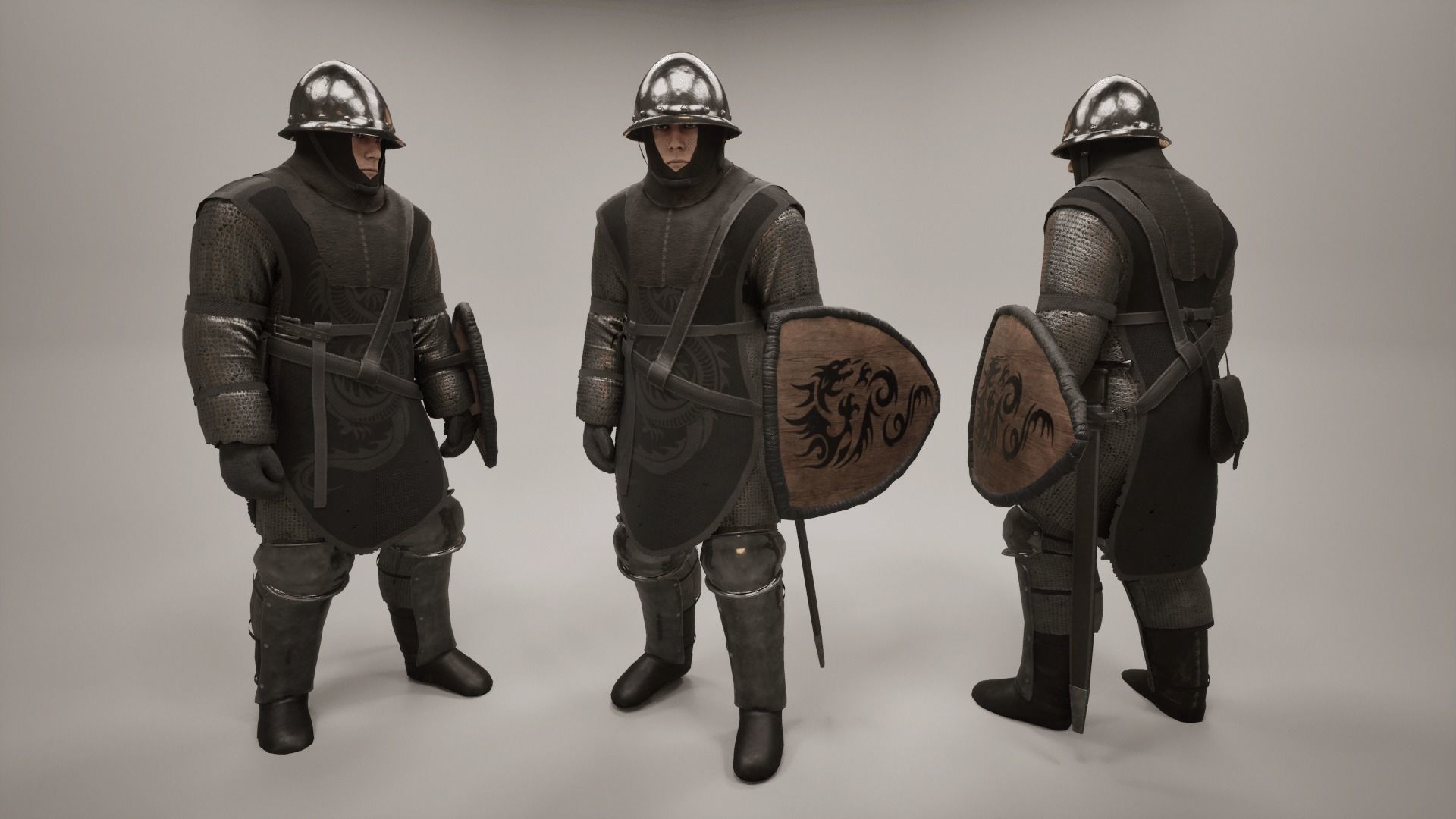 TAB Medieval Knights Pack - 3 Low-poly 3D model_25