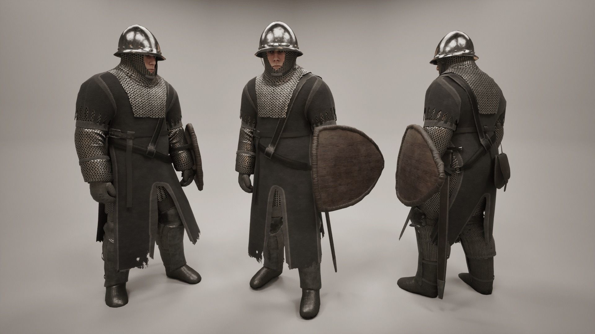 TAB Medieval Knights Pack - 3 Low-poly 3D model_29