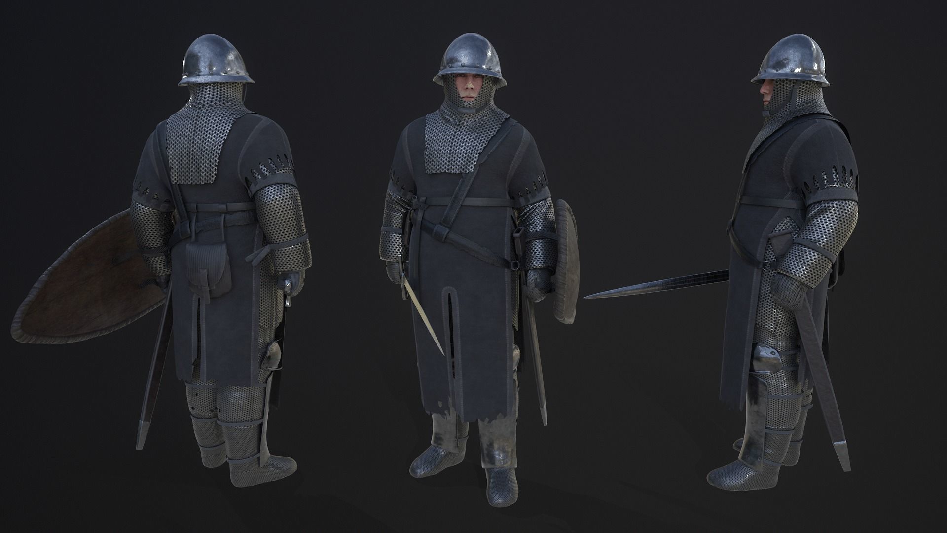 TAB Medieval Knights Pack - 3 Low-poly 3D model_8