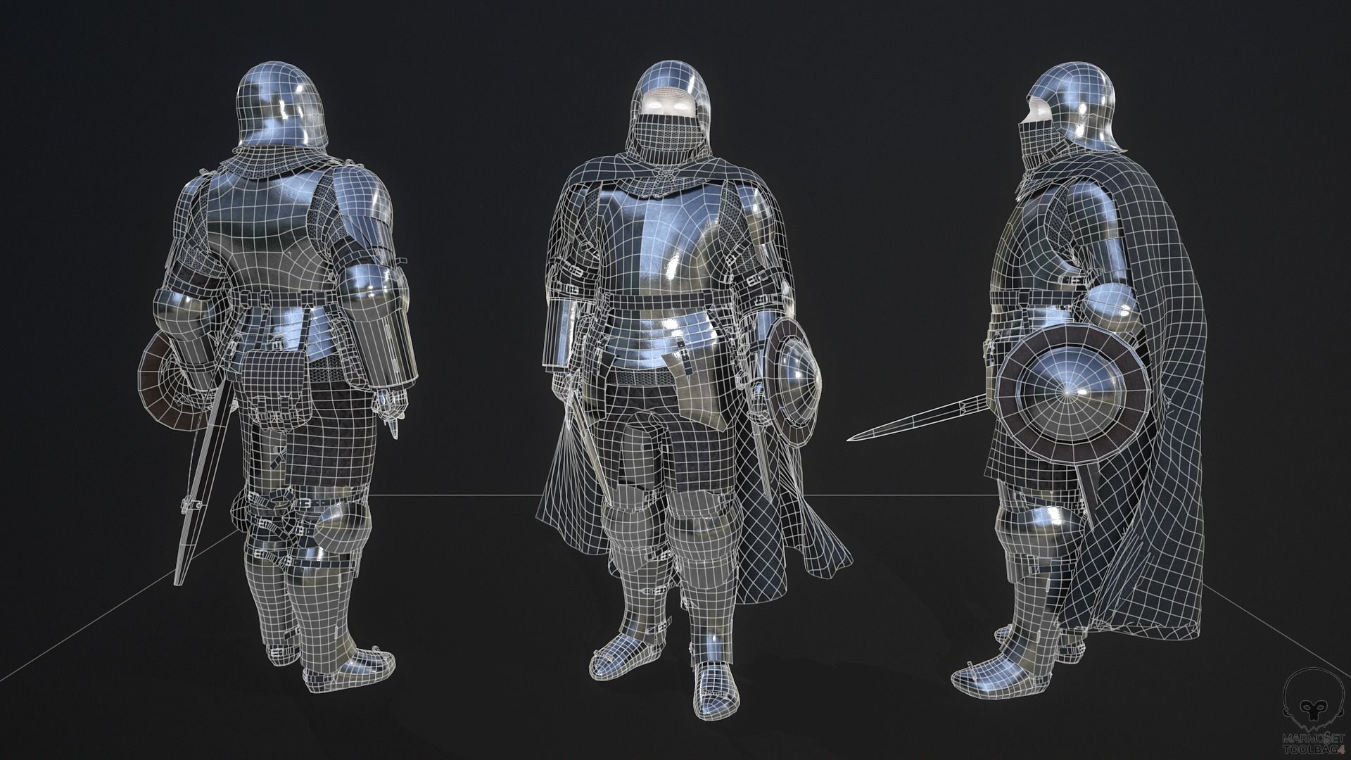 TAB Medieval Knights Pack - 3 Low-poly 3D model_47