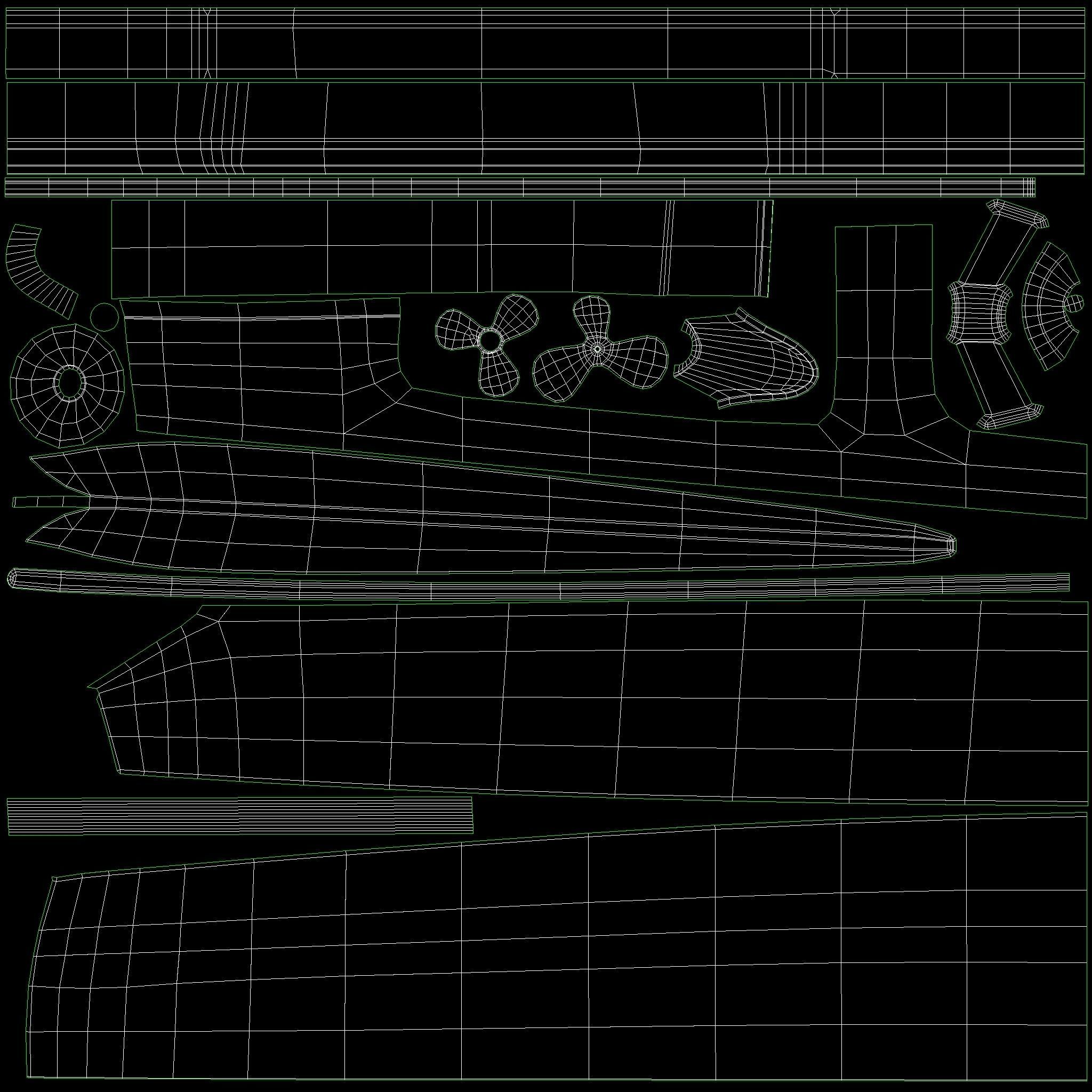 Riva Aquarama Runabout PBR Low-poly 3D model_16