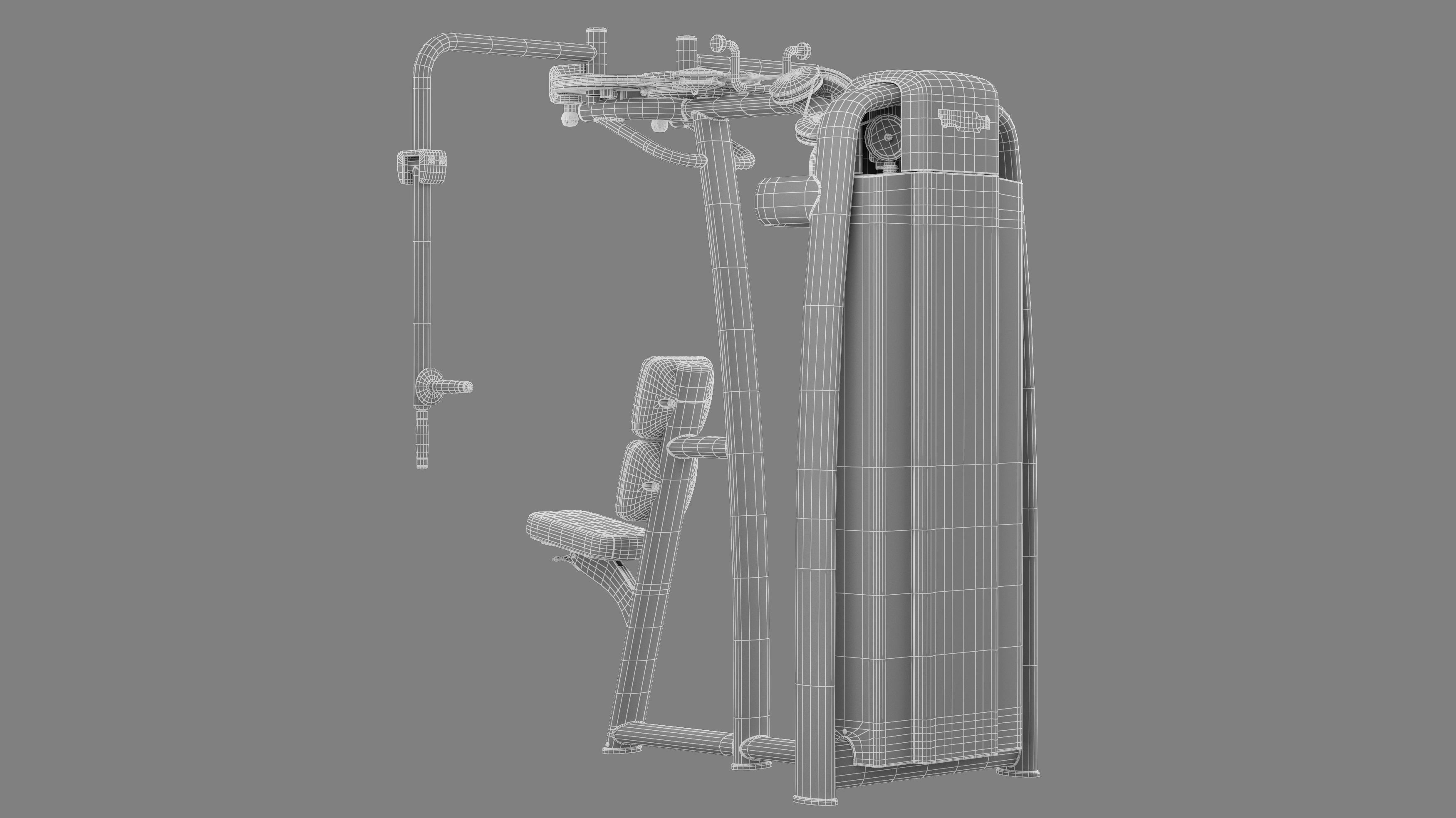 Technogym Selection 700 - Dual Pectoral Reverse Fly 3D model_12