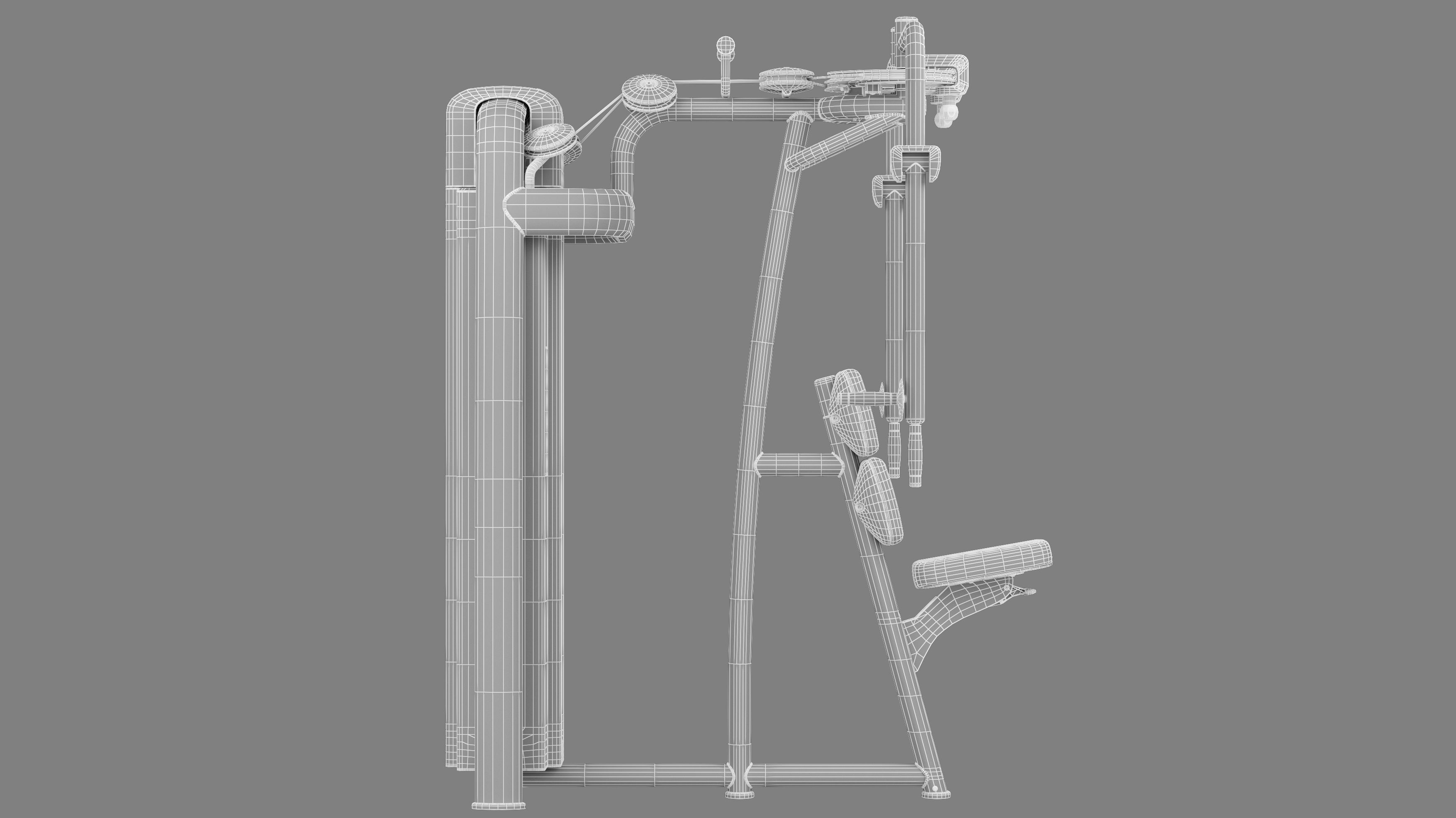 Technogym Selection 700 - Dual Pectoral Reverse Fly 3D model_10