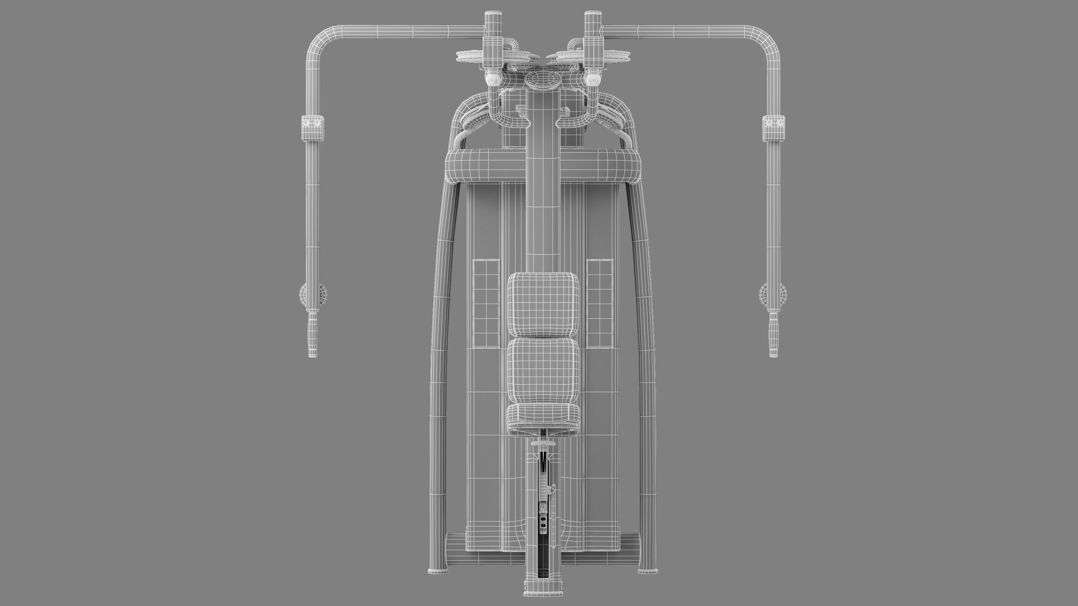 Technogym Selection 700 - Dual Pectoral Reverse Fly 3D model_8
