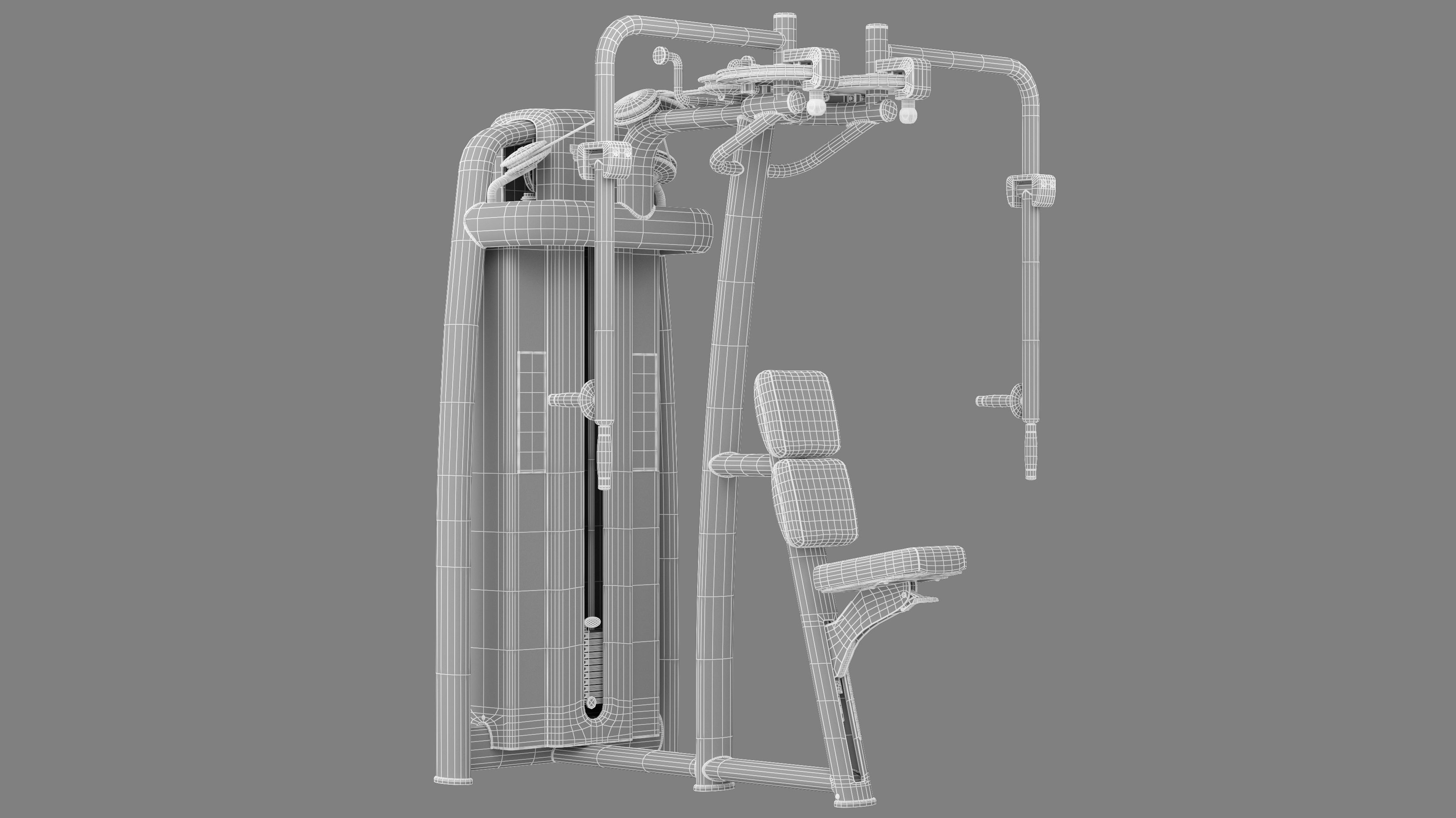 Technogym Selection 700 - Dual Pectoral Reverse Fly 3D model_9