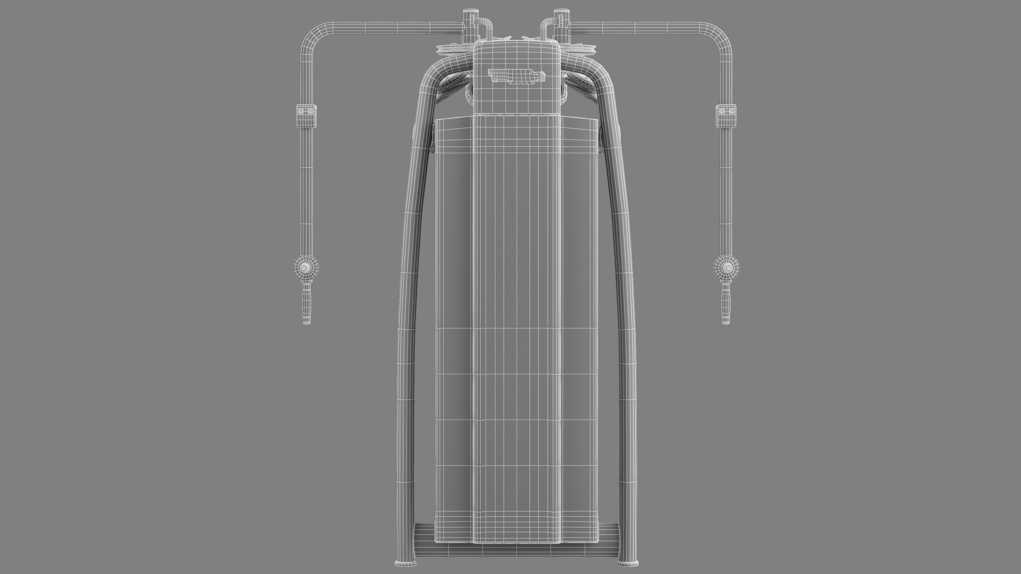 Technogym Selection 700 - Dual Pectoral Reverse Fly 3D model_11