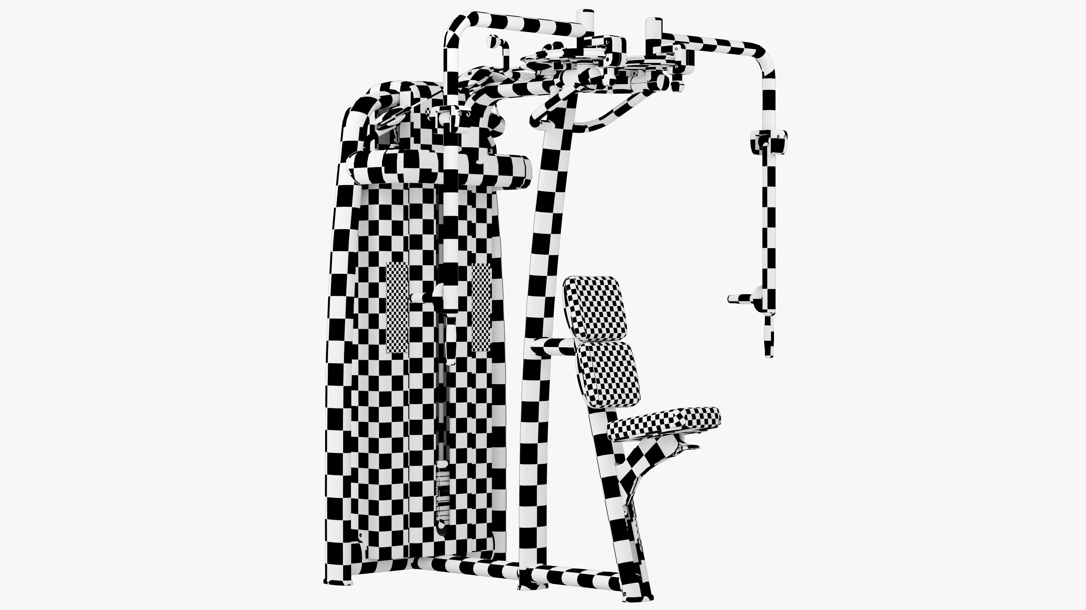Technogym Selection 700 - Dual Pectoral Reverse Fly 3D model_14