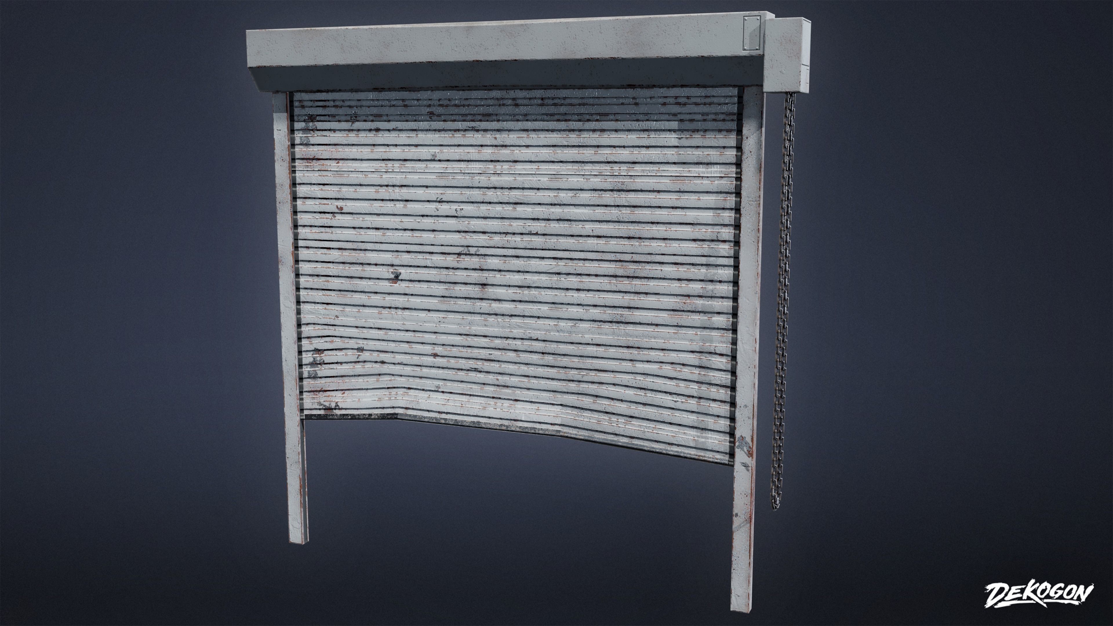 SAFE HOUSE - Roller Door 01 - LOW POLY Low-poly 3D model_7