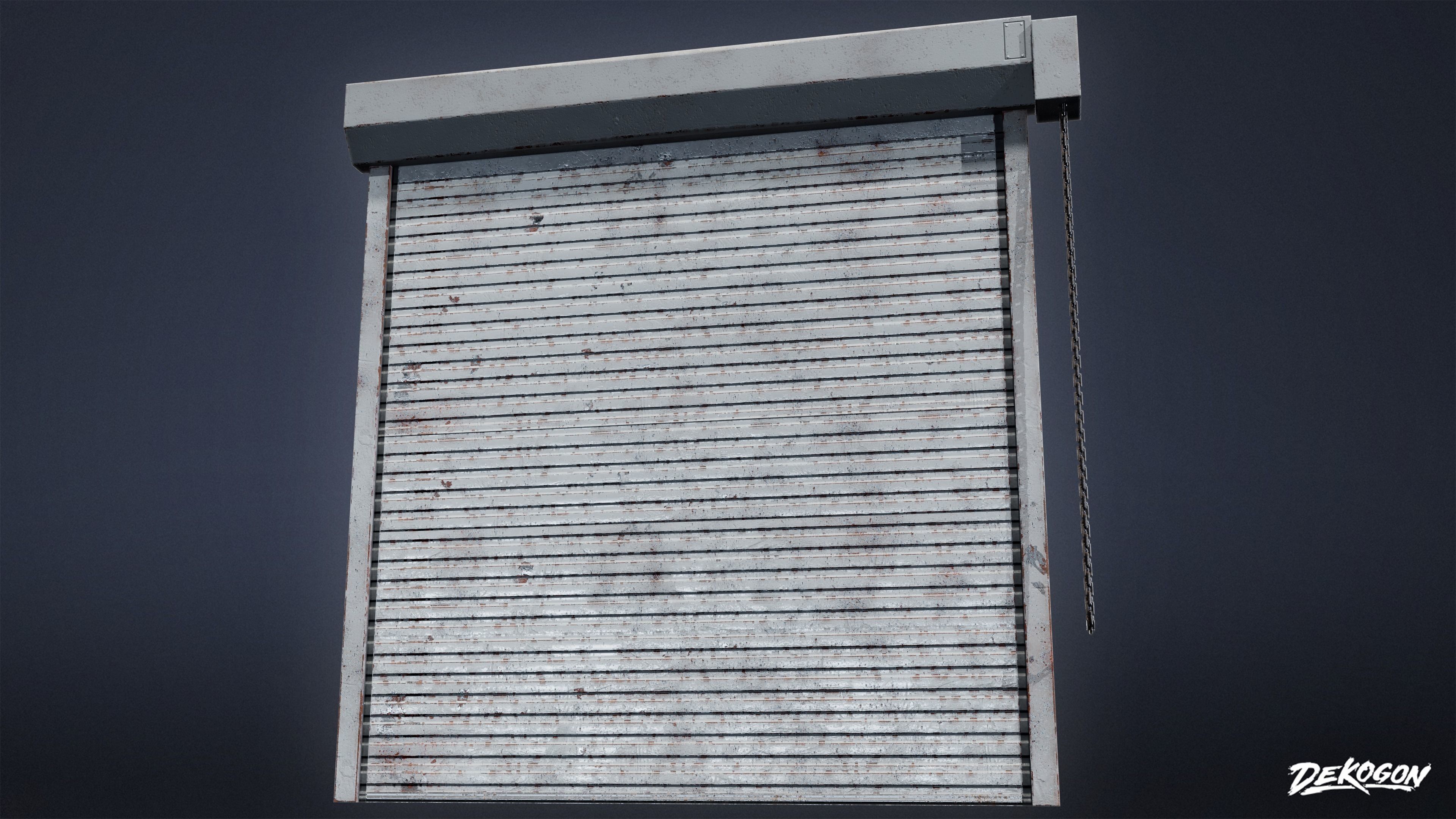 SAFE HOUSE - Roller Door 01 - LOW POLY Low-poly 3D model_5