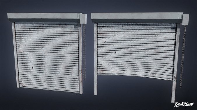SAFE HOUSE - Roller Door 01 - LOW POLY Low-poly 3D model