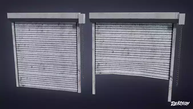 SAFE HOUSE - Roller Door 01 - LOW POLY