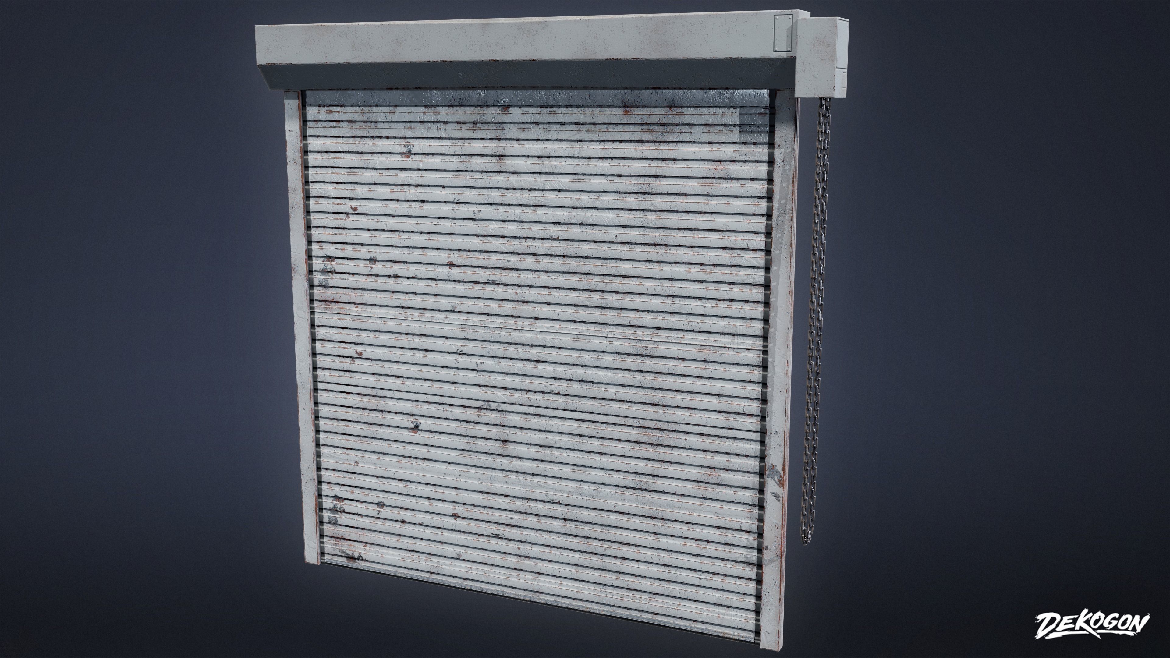 SAFE HOUSE - Roller Door 01 - LOW POLY Low-poly 3D model_3