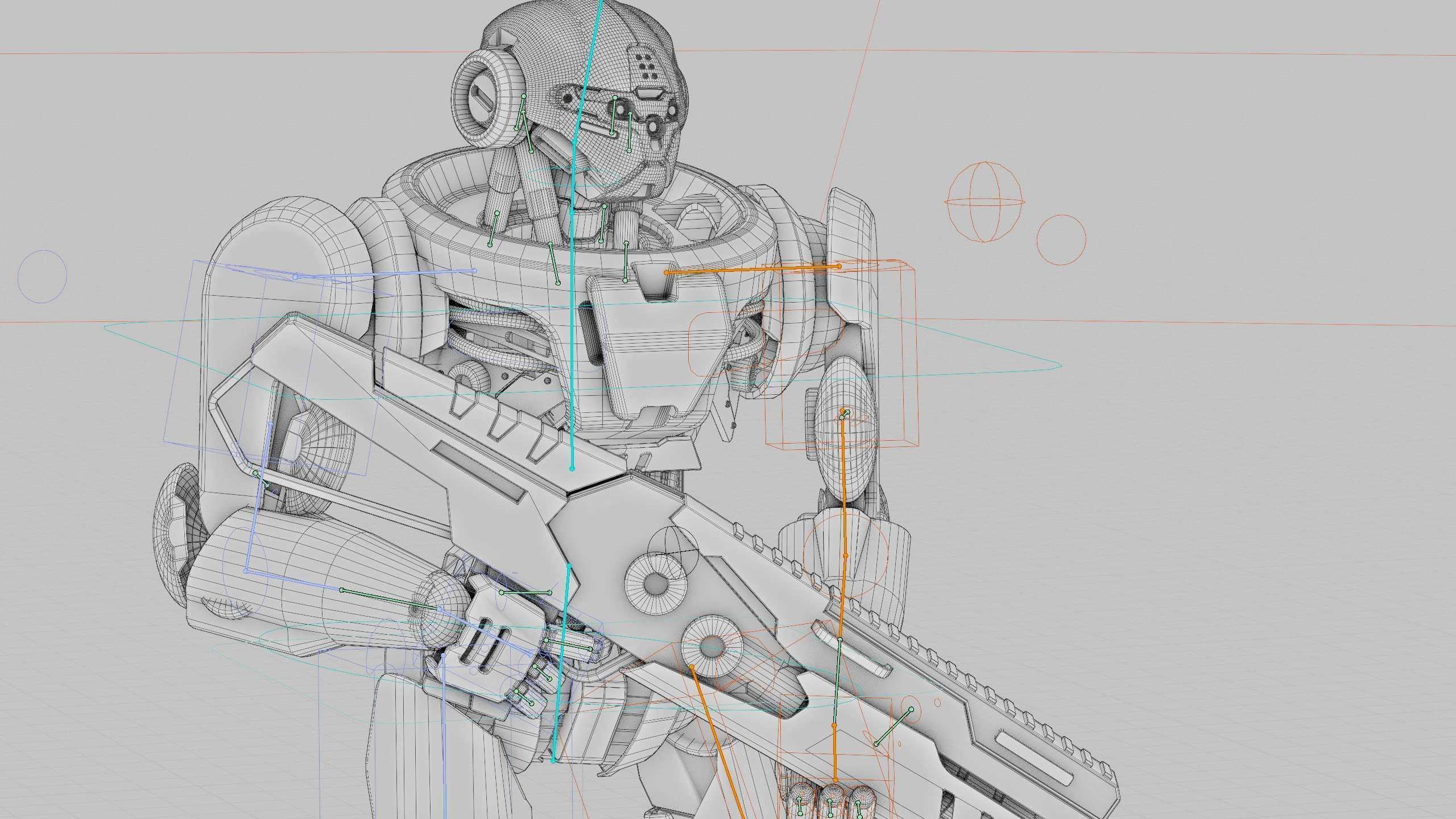 BATTLE DROID Z-9000   Rigged for Unreal Engine - Unity - MIXAMO 3D model_42