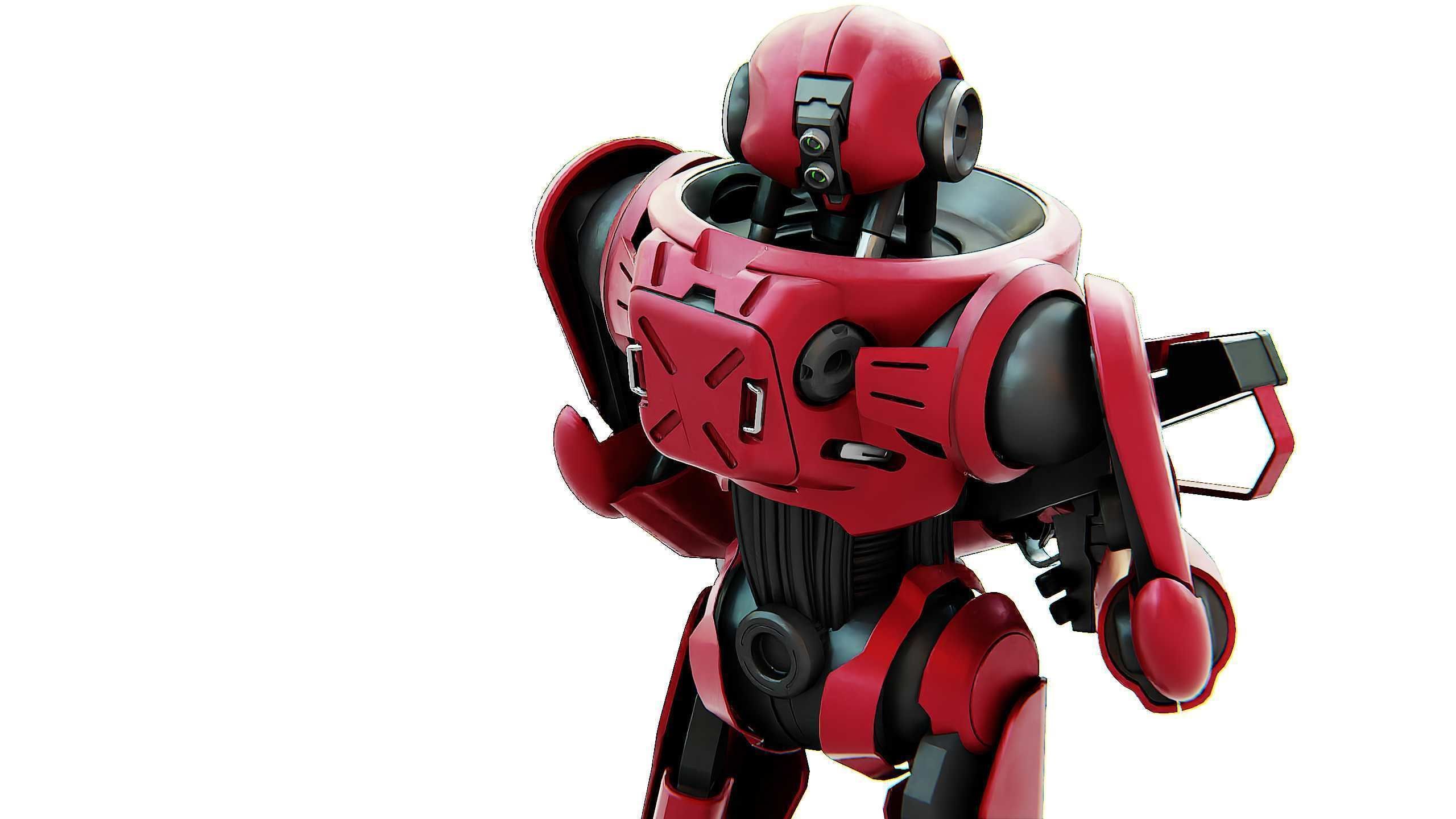 BATTLE DROID Z-9000   Rigged for Unreal Engine - Unity - MIXAMO 3D model_24