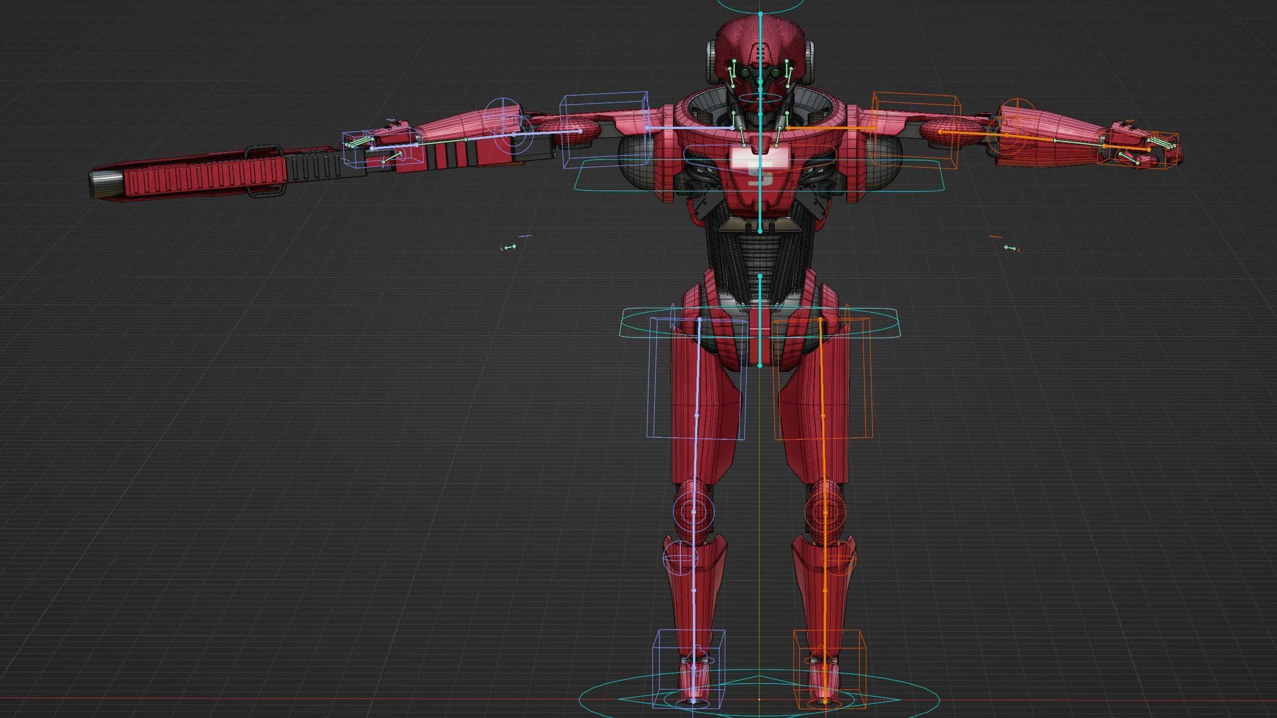 BATTLE DROID Z-9000   Rigged for Unreal Engine - Unity - MIXAMO 3D model_39