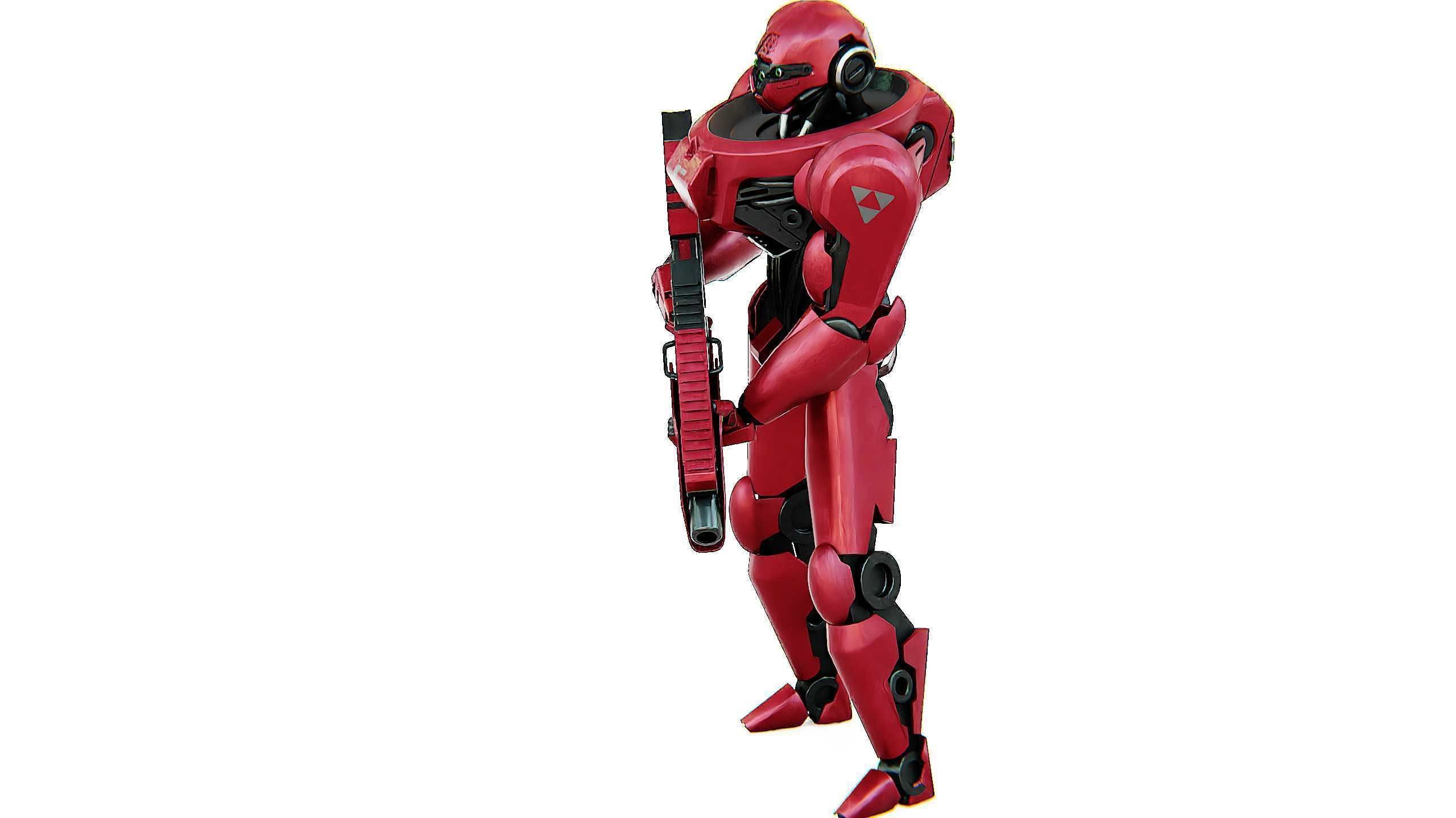 BATTLE DROID Z-9000   Rigged for Unreal Engine - Unity - MIXAMO 3D model_18