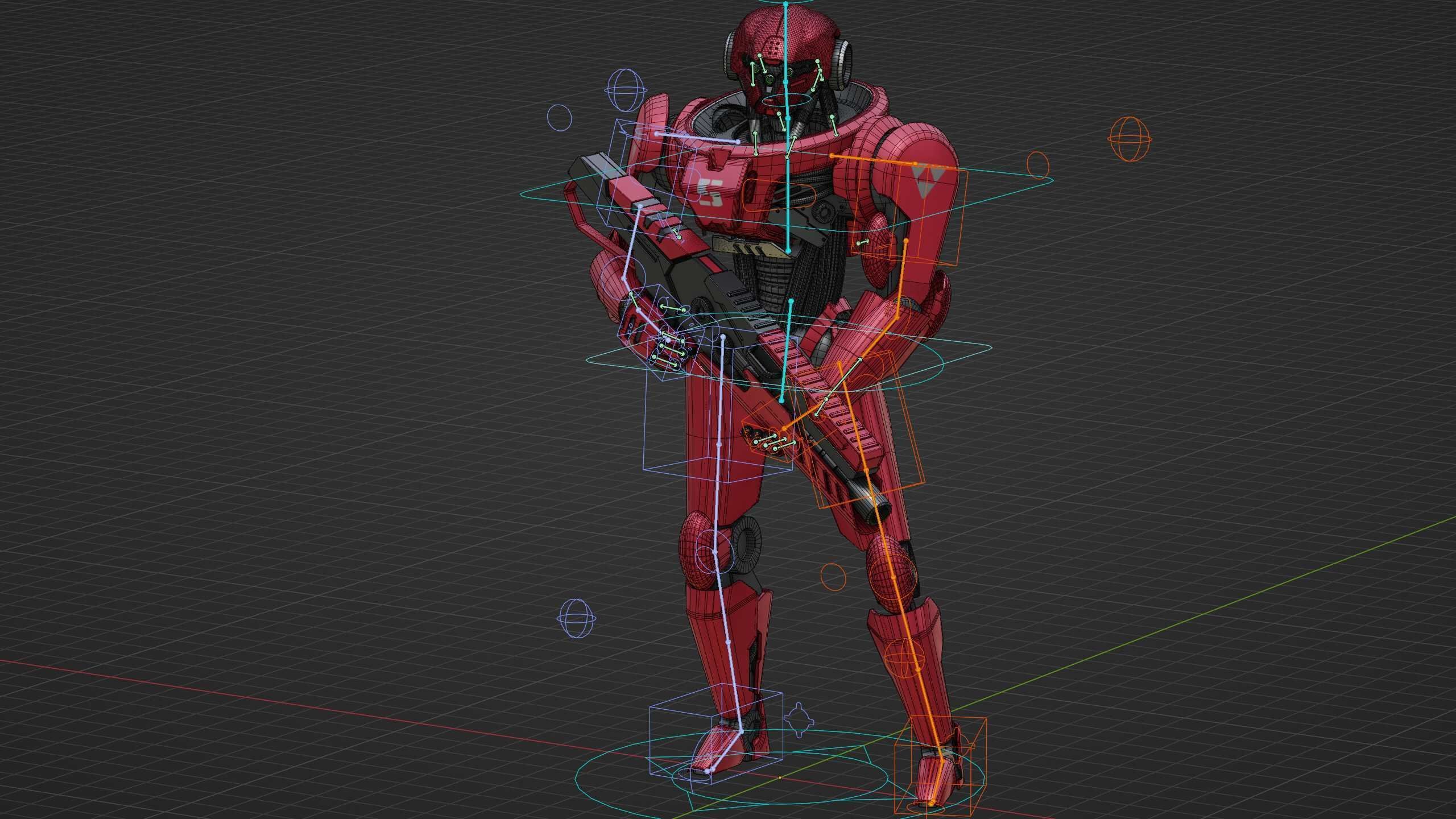 BATTLE DROID Z-9000   Rigged for Unreal Engine - Unity - MIXAMO 3D model_37