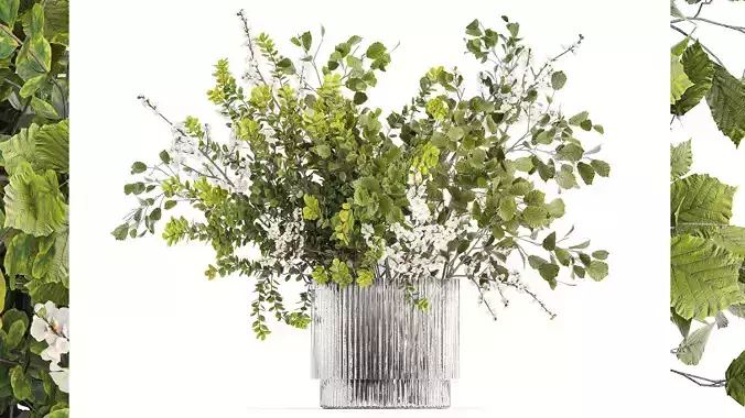 Bouquet Branch Of Cherry Blossoms Greenery Sakura 438