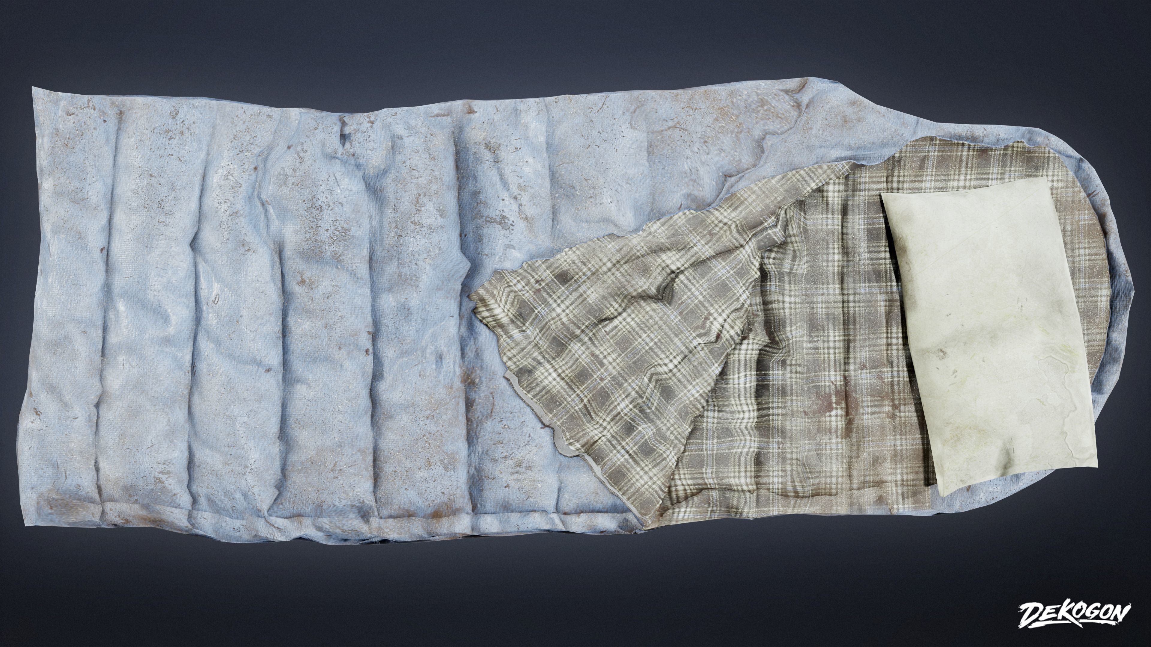 SAFE HOUSE - Sleeping Bag 01 - LOW POLY Low-poly 3D model_2