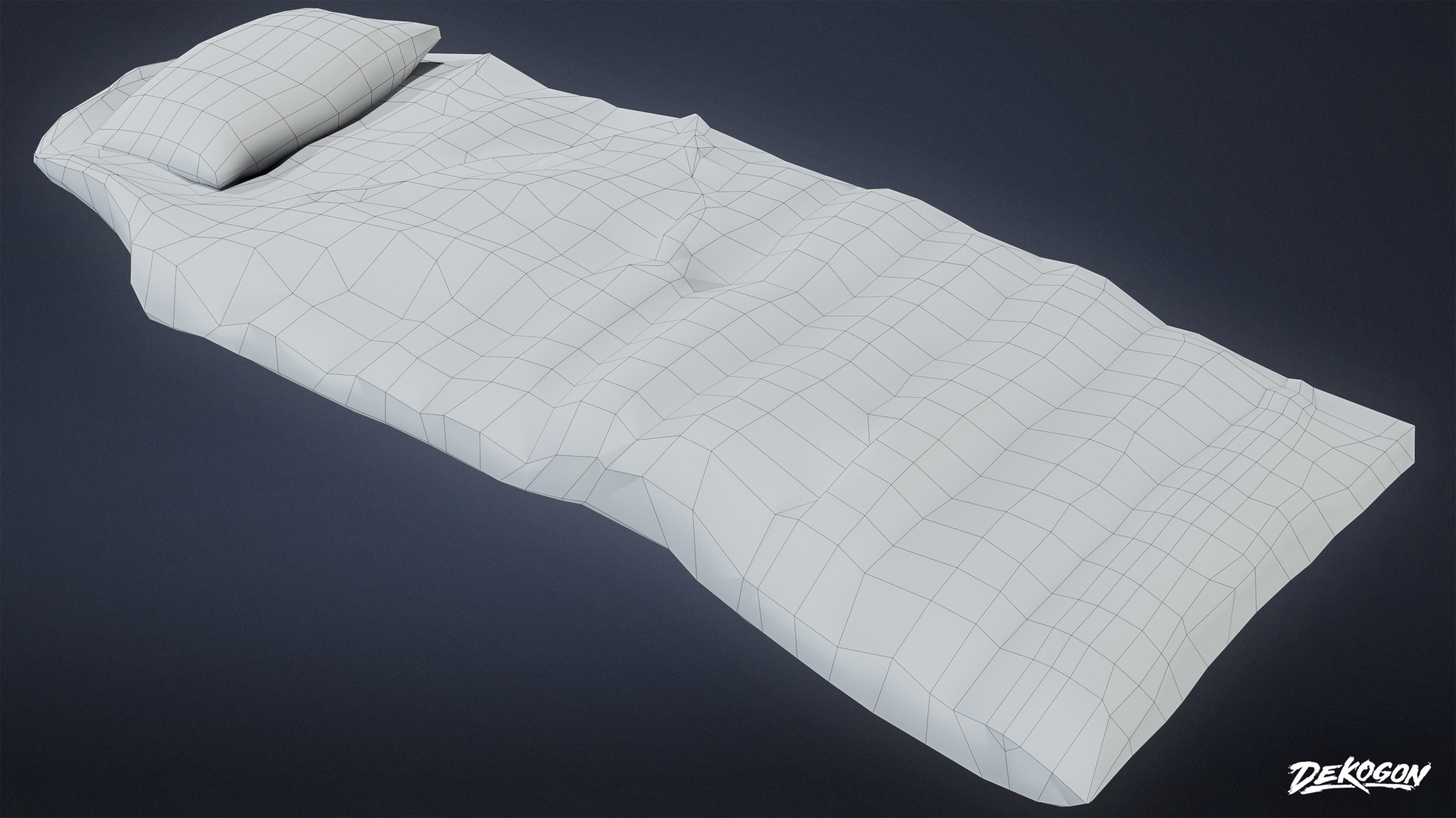 SAFE HOUSE - Sleeping Bag 01 - LOW POLY Low-poly 3D model_4
