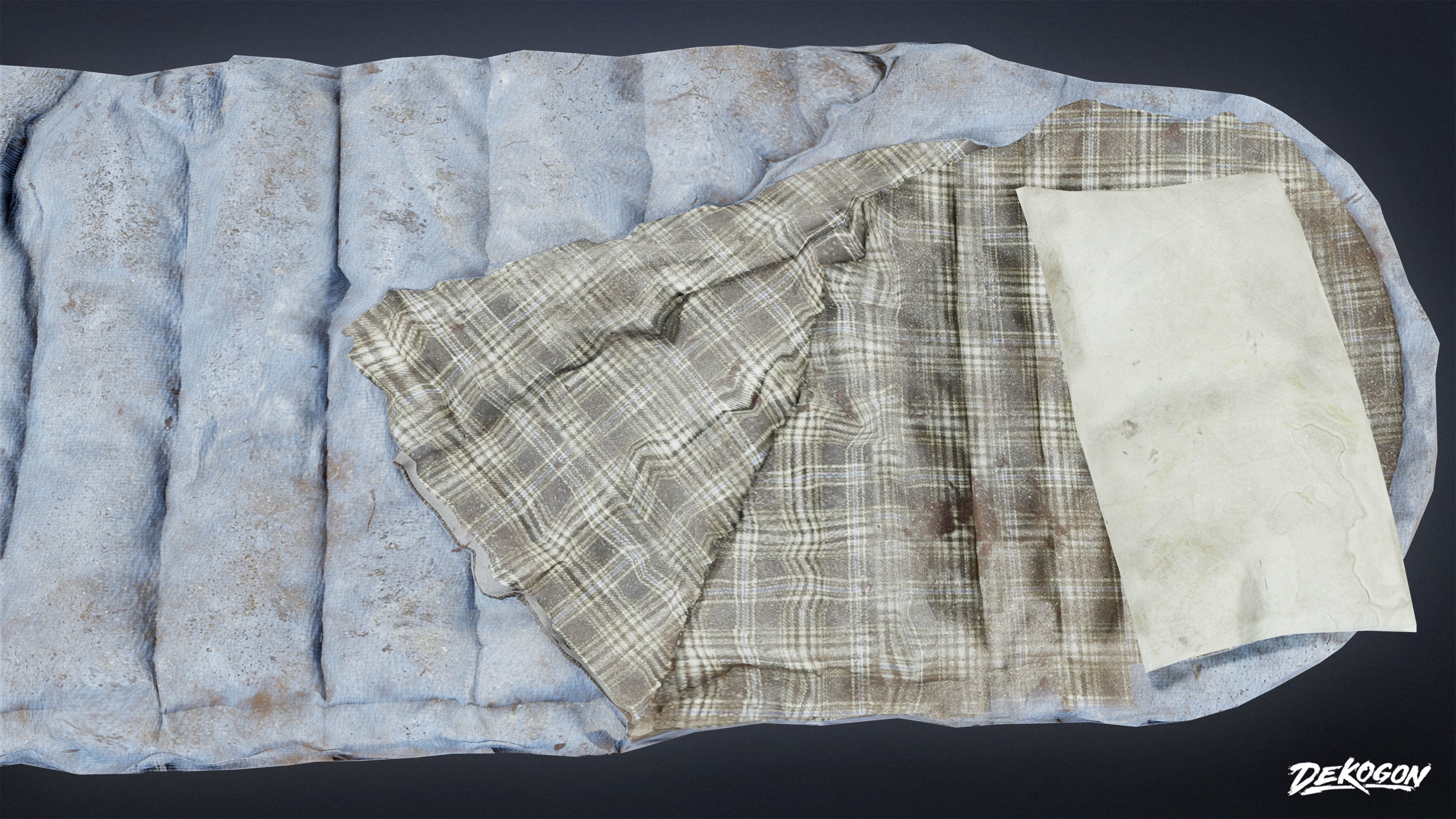 SAFE HOUSE - Sleeping Bag 01 - LOW POLY Low-poly 3D model_8