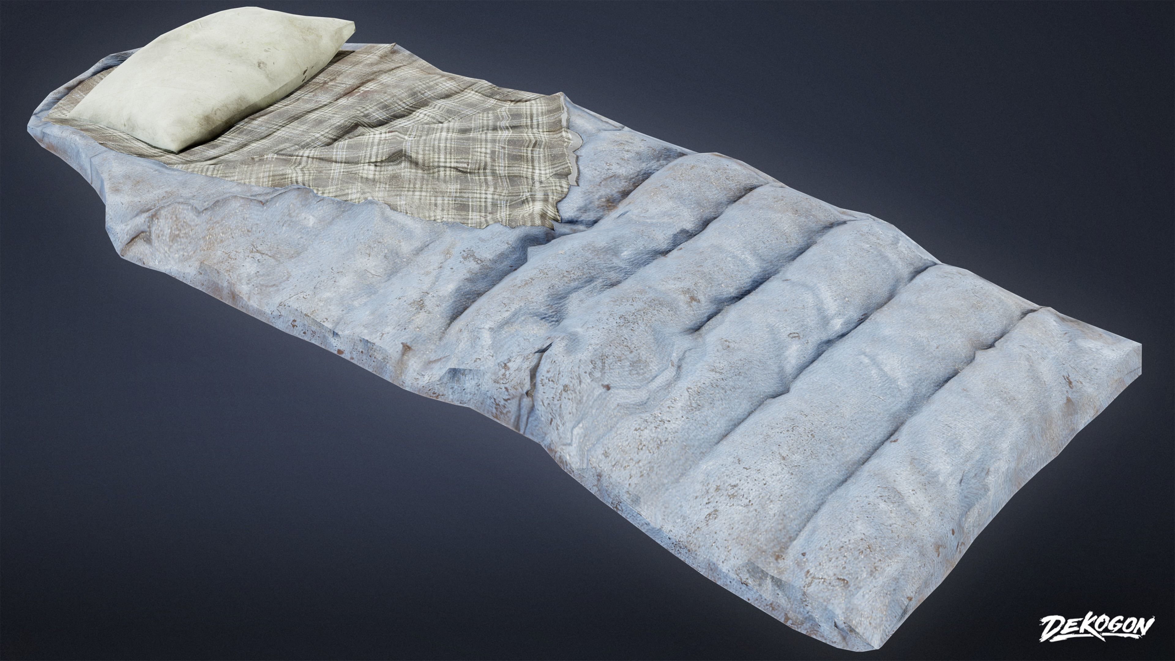 SAFE HOUSE - Sleeping Bag 01 - LOW POLY Low-poly 3D model_5